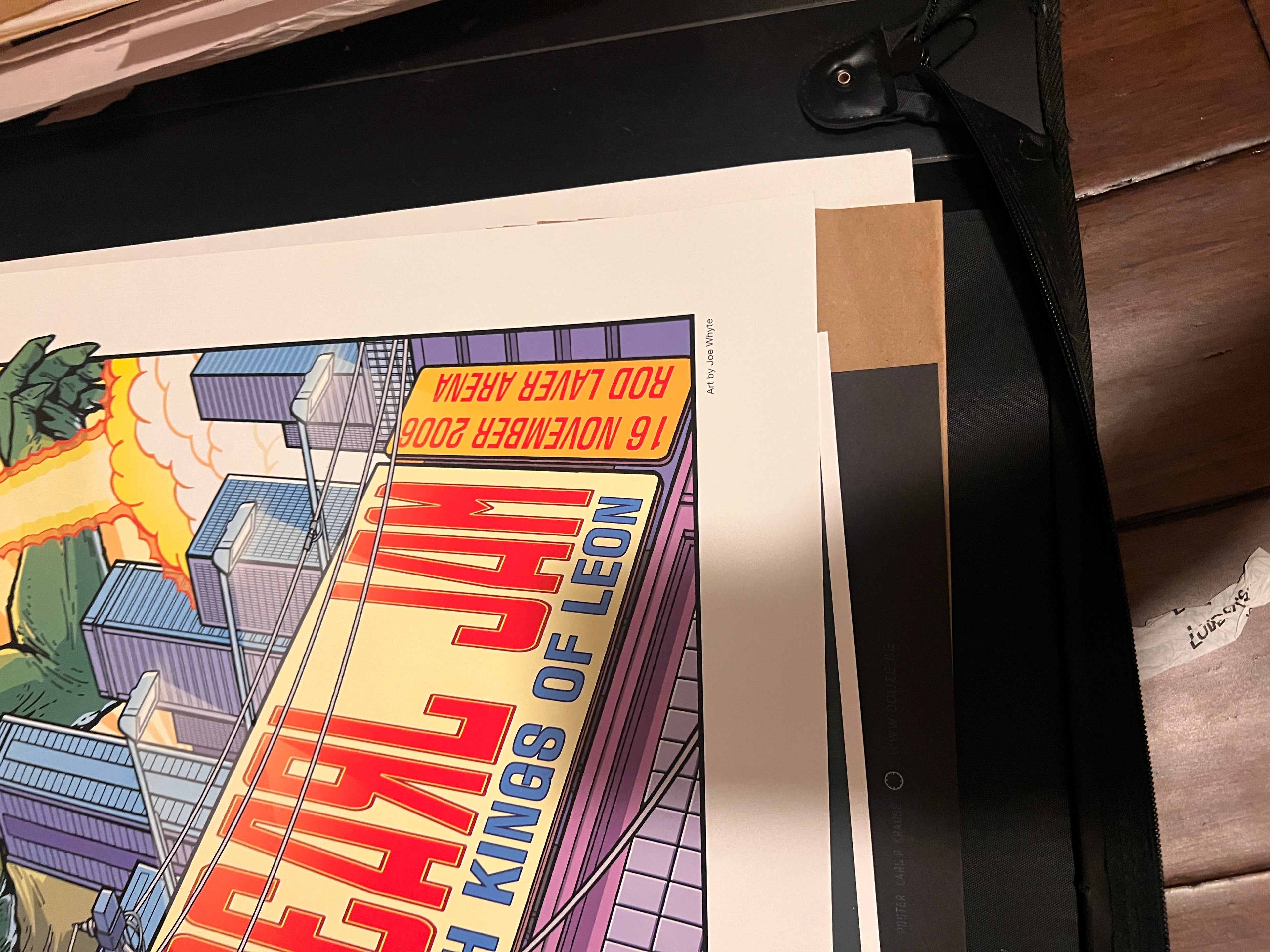 Joe Whyte Pearl Jam w Kings of Leon Nov 16 2006 Rod Laver Arena Poster 18x26!