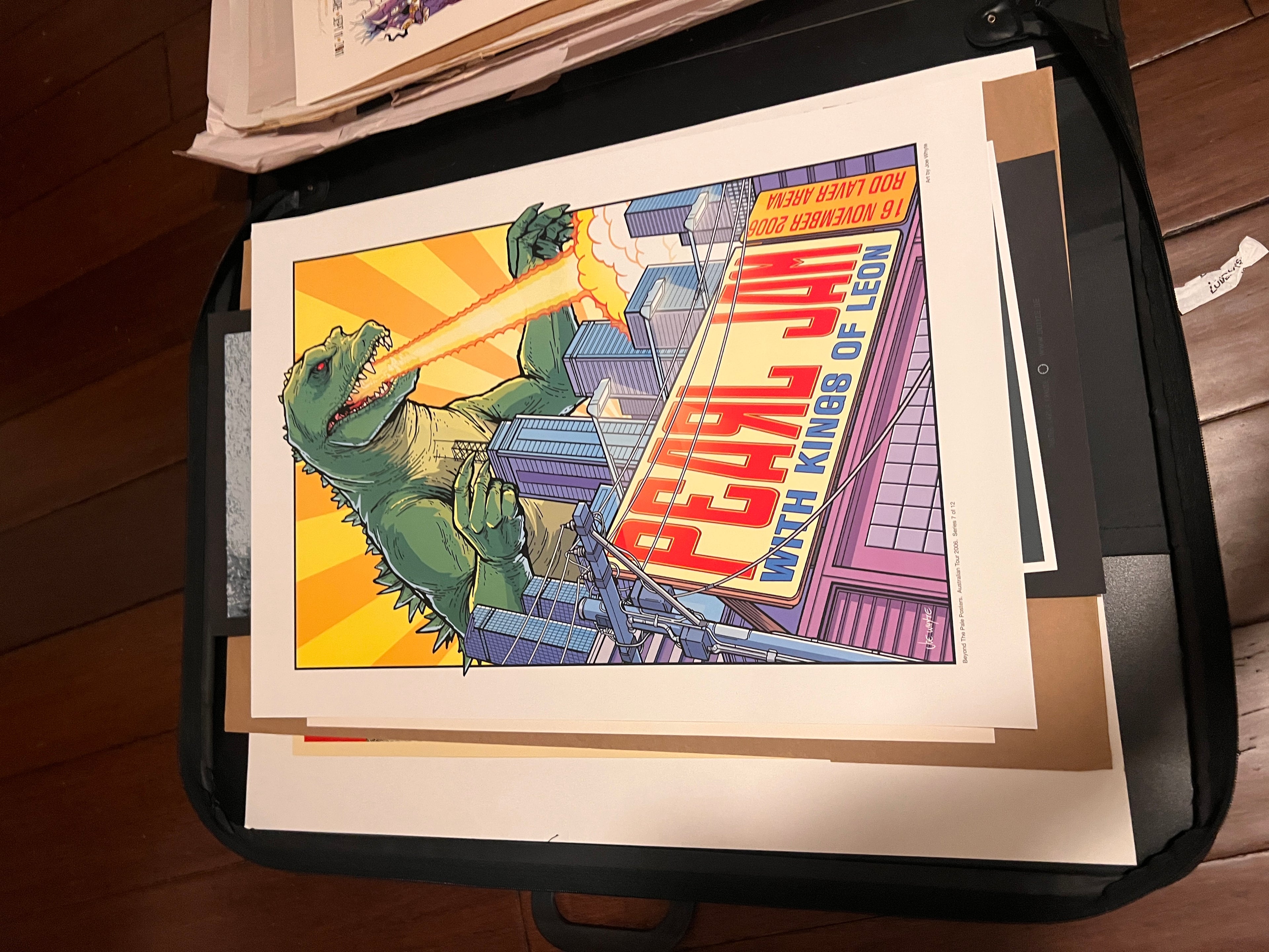 Joe Whyte Pearl Jam w Kings of Leon Nov 16 2006 Rod Laver Arena Poster 18x26!