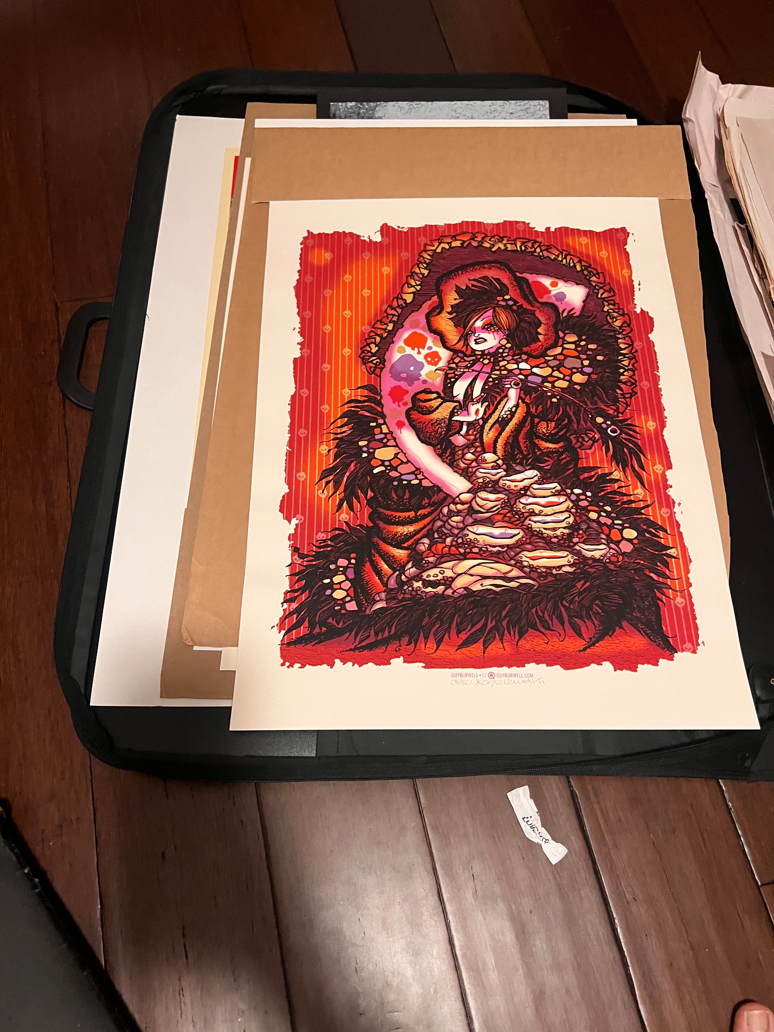 Guy Burwell Poster of Mesmerized Female Signed and numbered!