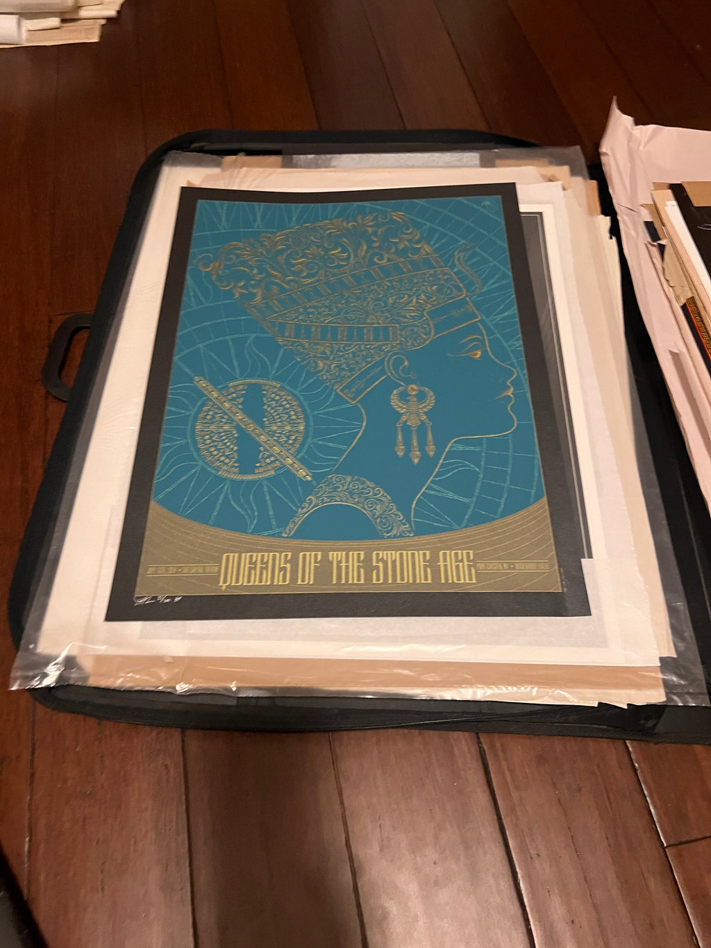 Queens of the Stone Age July 2014 Port Chester NY SIGNED SN 18x25.5!