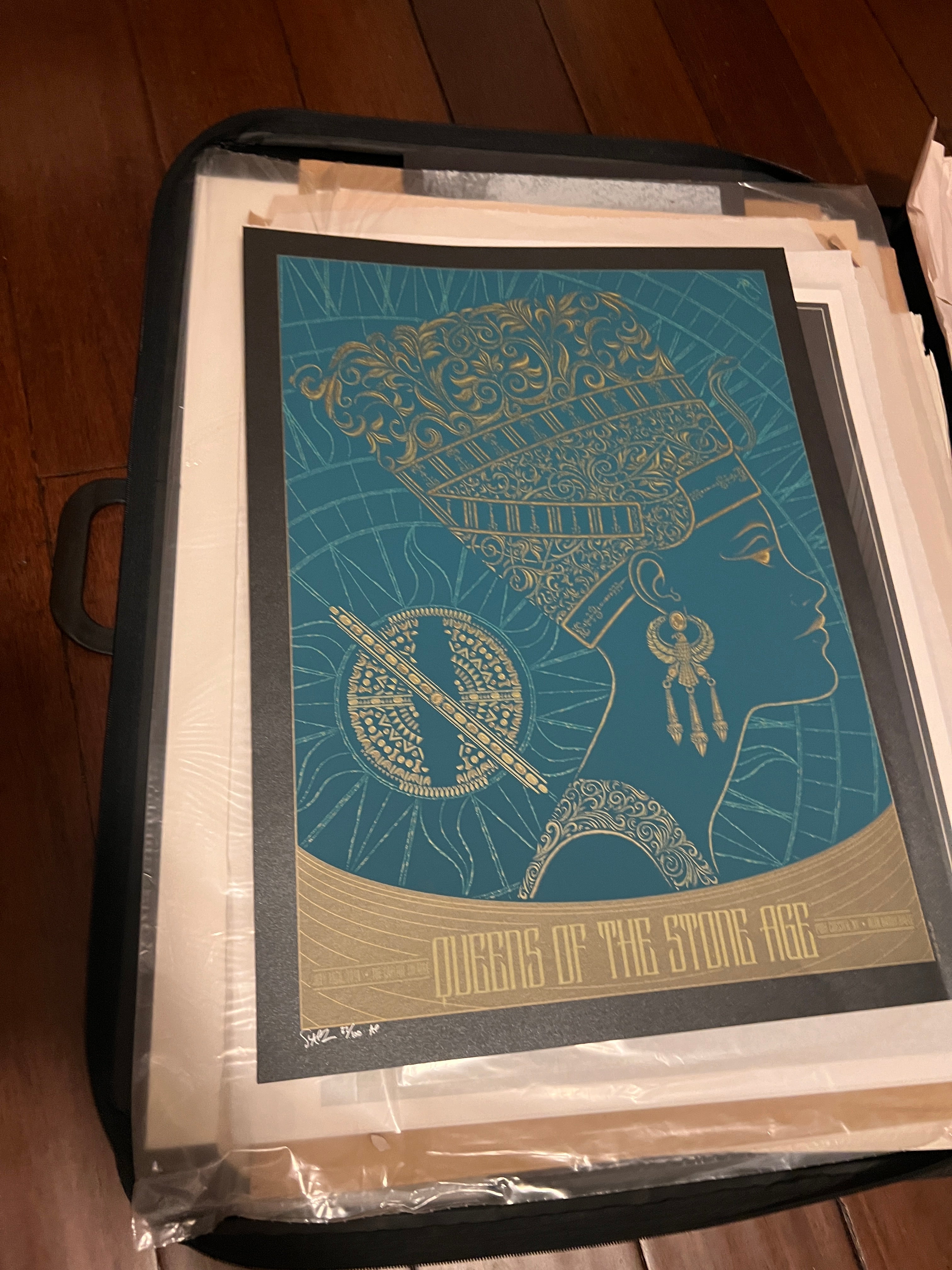 Queens of the Stone Age July 2014 Port Chester NY SIGNED SN 18x25.5!