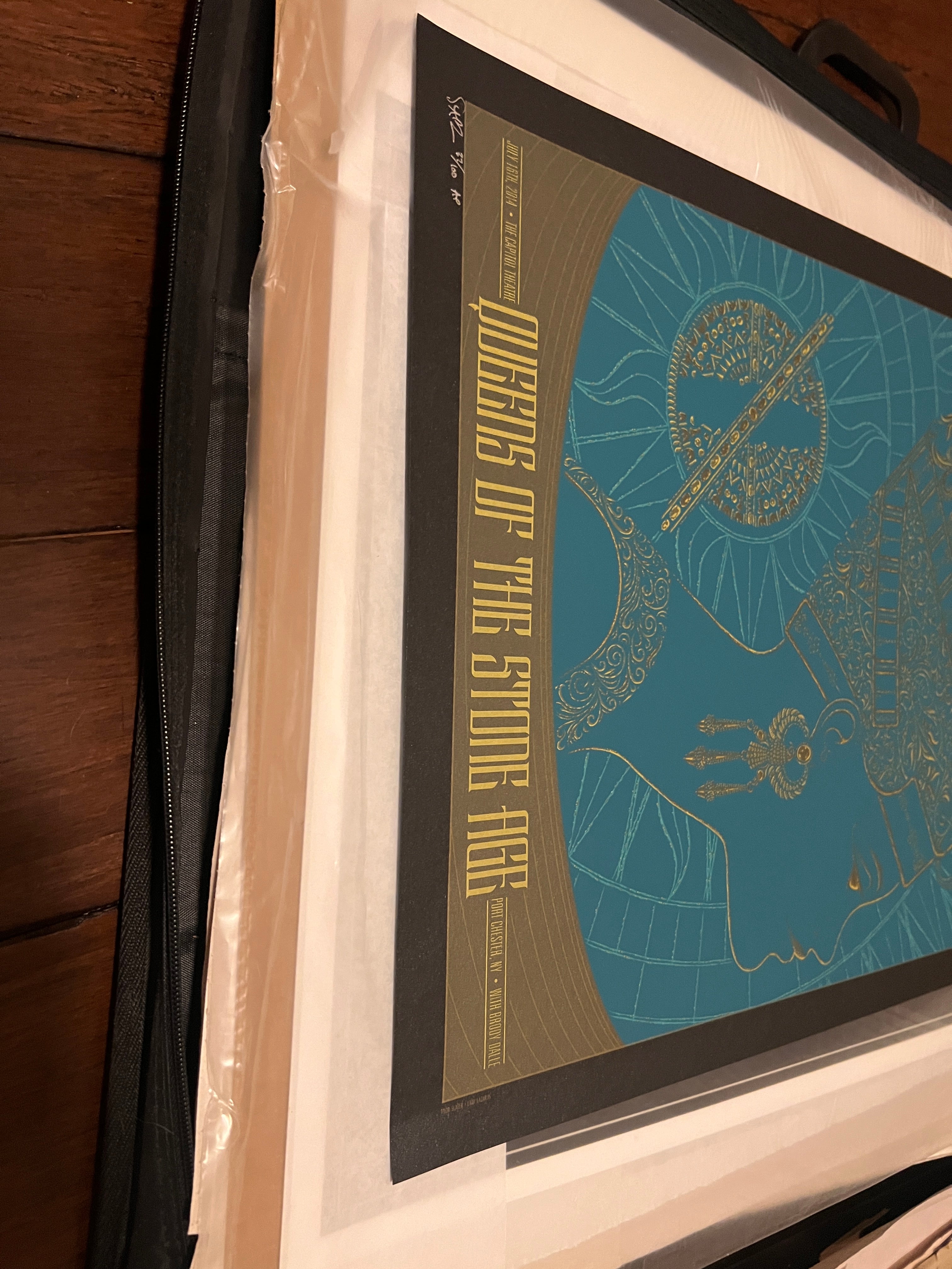 Queens of the Stone Age July 2014 Port Chester NY SIGNED SN 18x25.5!