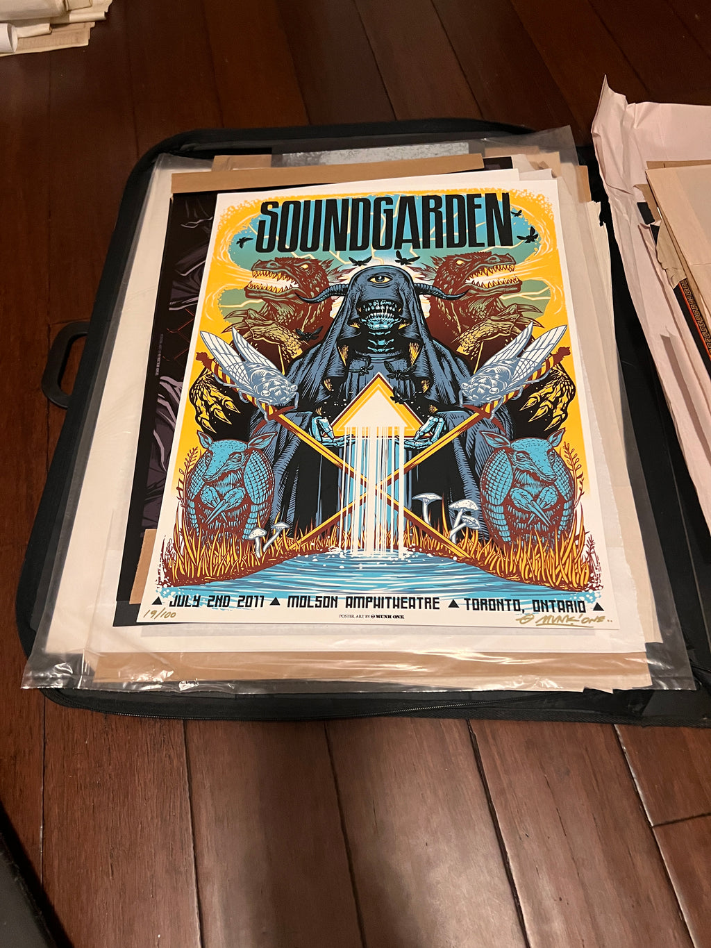 Soundgarden Toronto 2011 Munk One Poster SIGNED SN!
