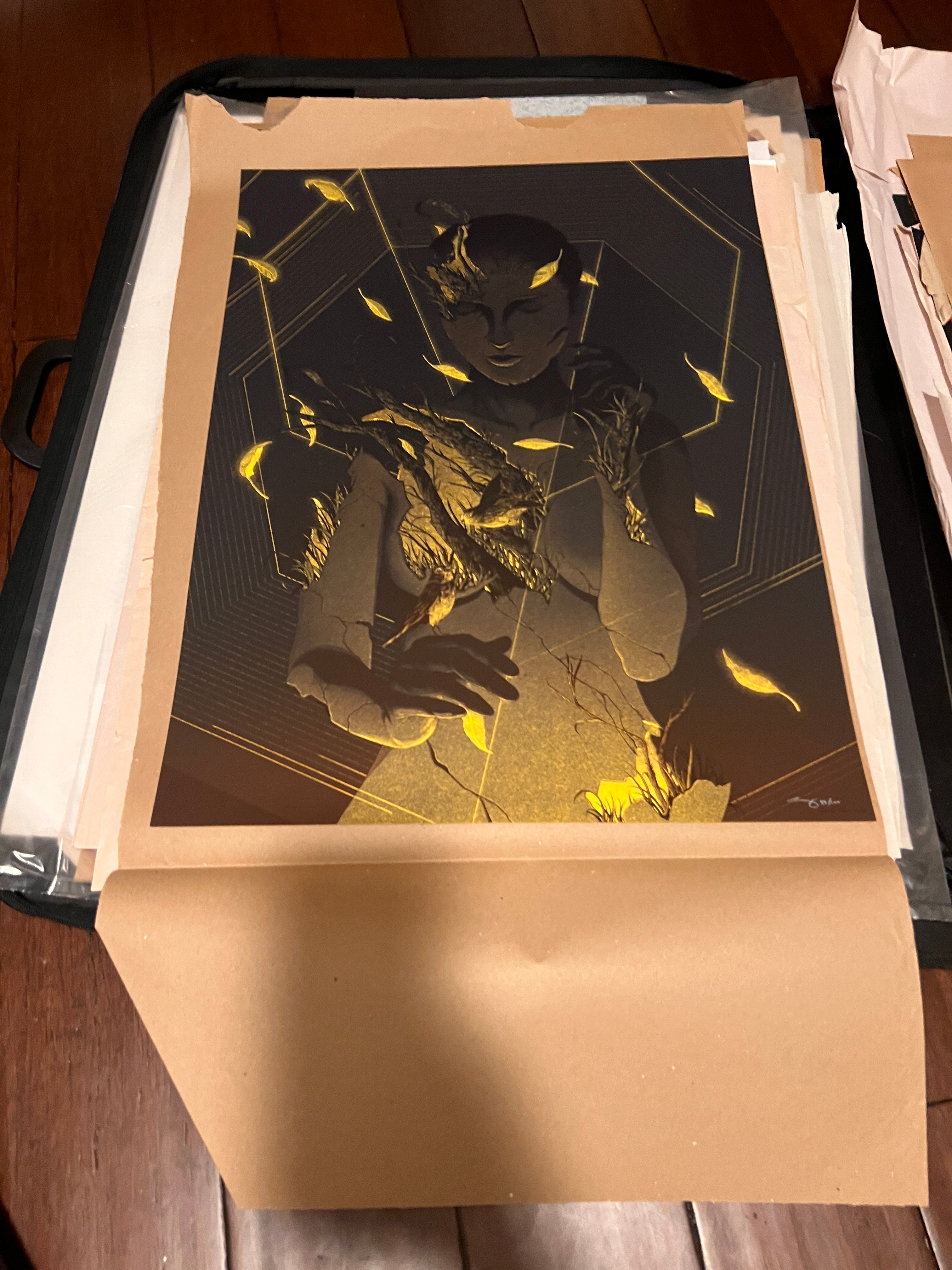 Kevin Tong Signed Art Poster Female !