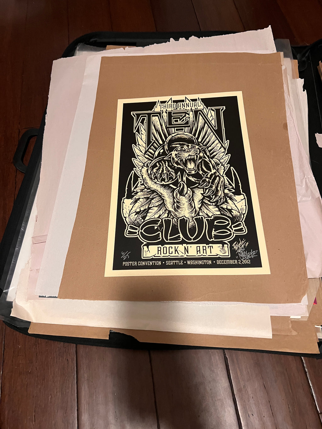 Ten Club Rock N Art Poster Convention Seattle 2012 Maxx242 RARE SIGNED SN!
