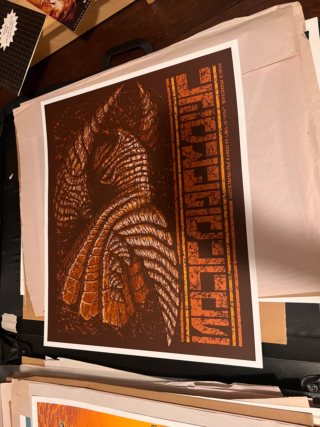 Soundgarden Red Rocks  July 2011 Brad Klausen poster SIGNED SN!  23x19.5!