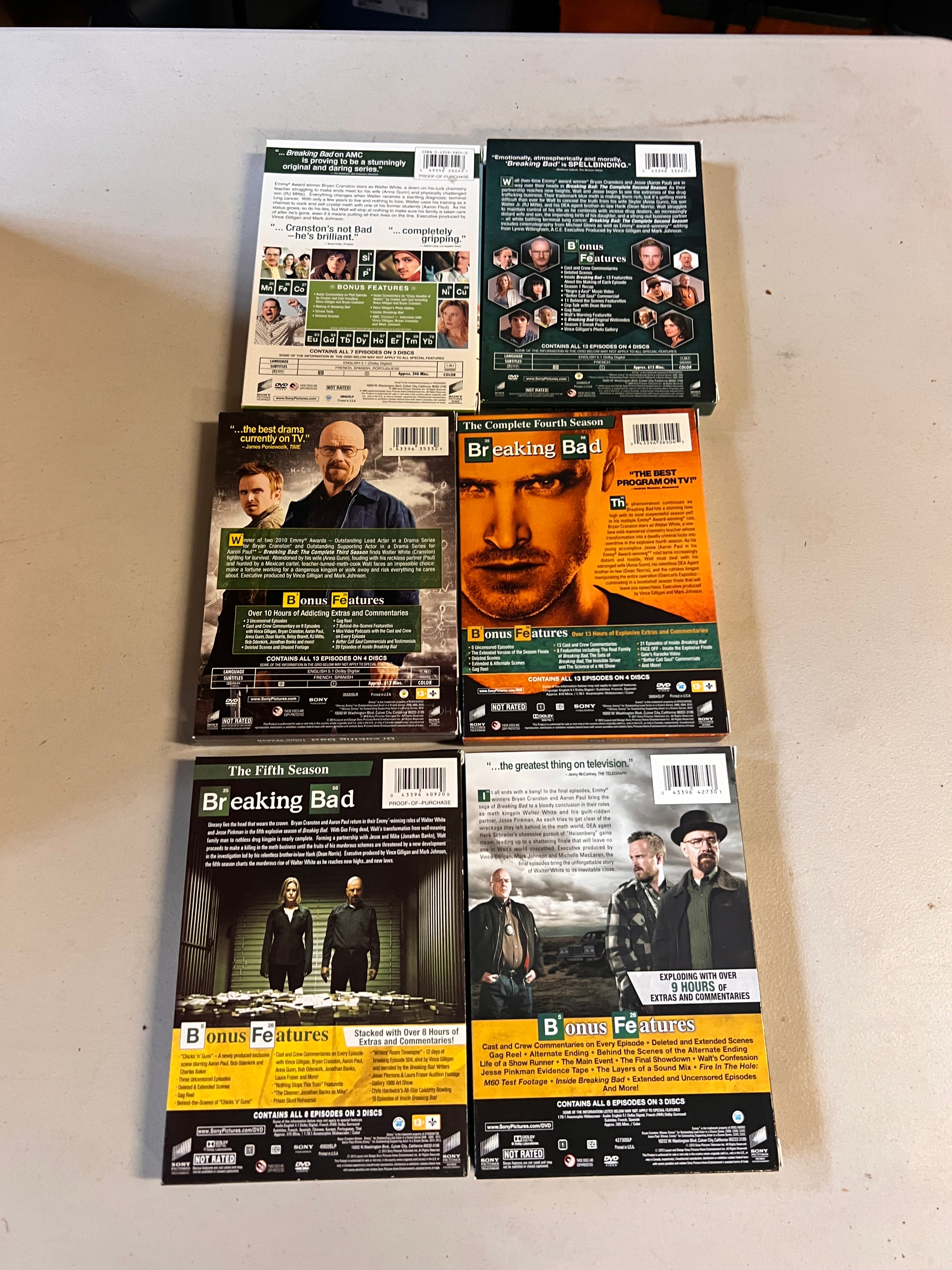 Breaking Bad DVD Seasons 1-6  Complete Series