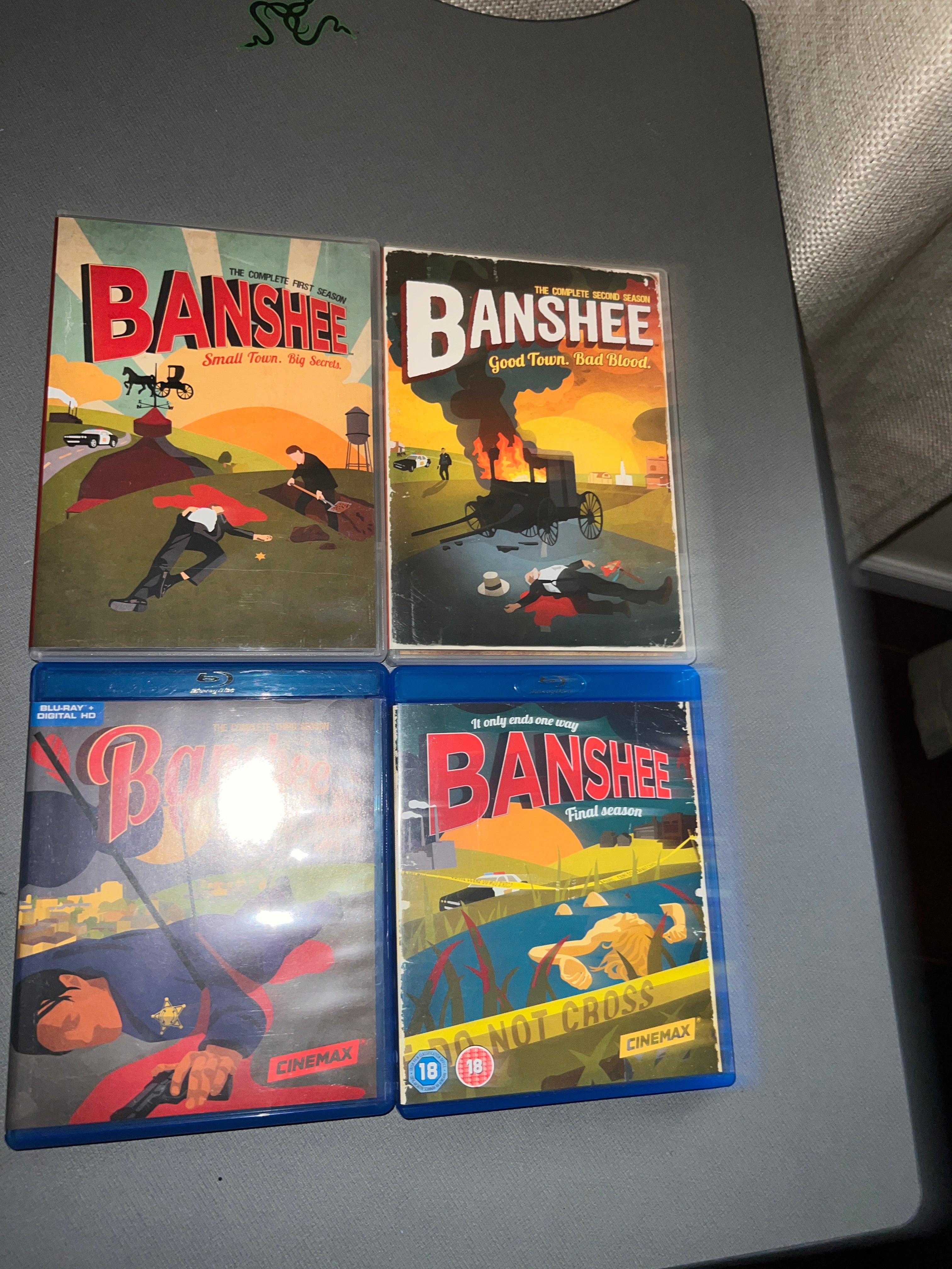 Banshee Season 1-4 DVD and Bluray Bundle