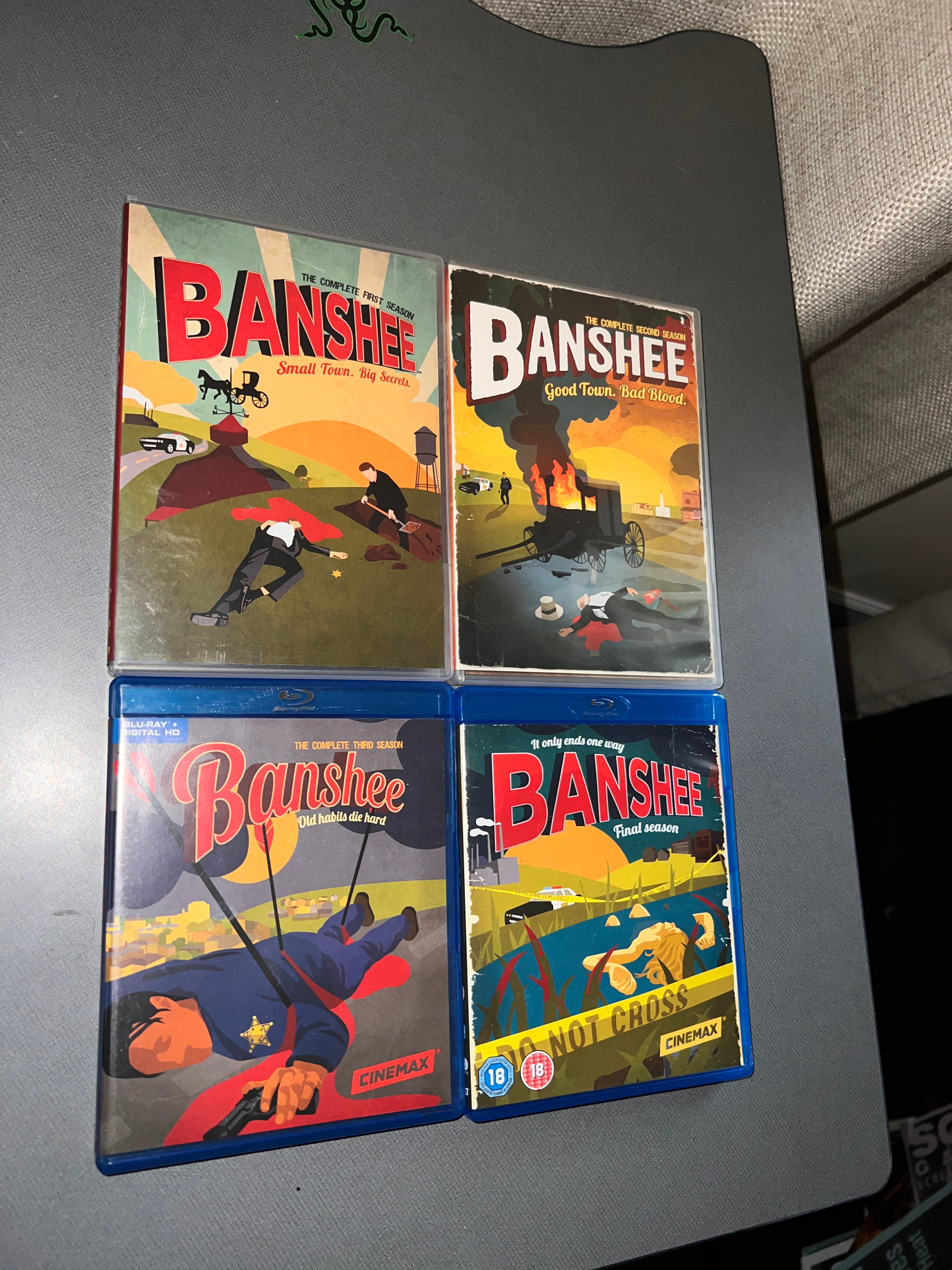 Banshee Season 1-4 DVD and Bluray Bundle