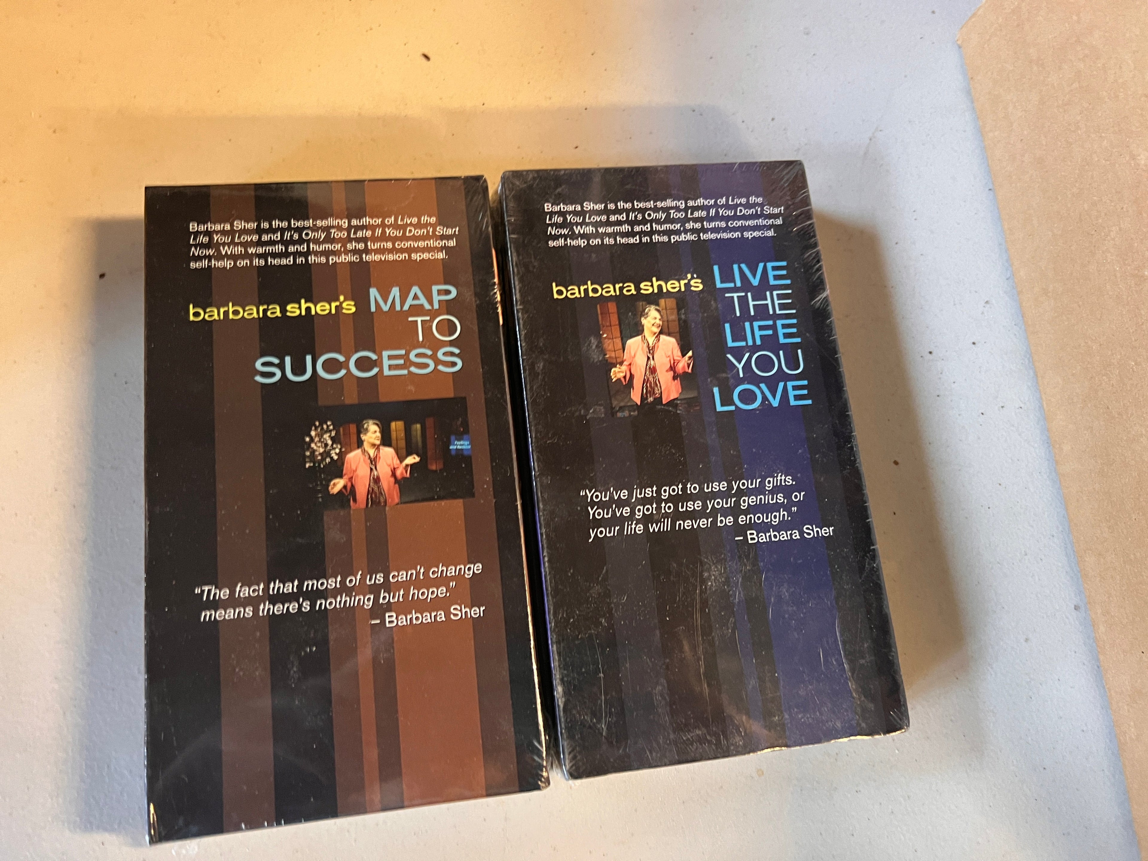 Barbara Sher's Map to Success and Live life you Love VHS
