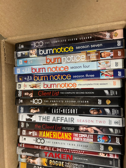 Over 40 seasons of Crime Action and US Drama DVDs!  Burn Notice the 100 and more!