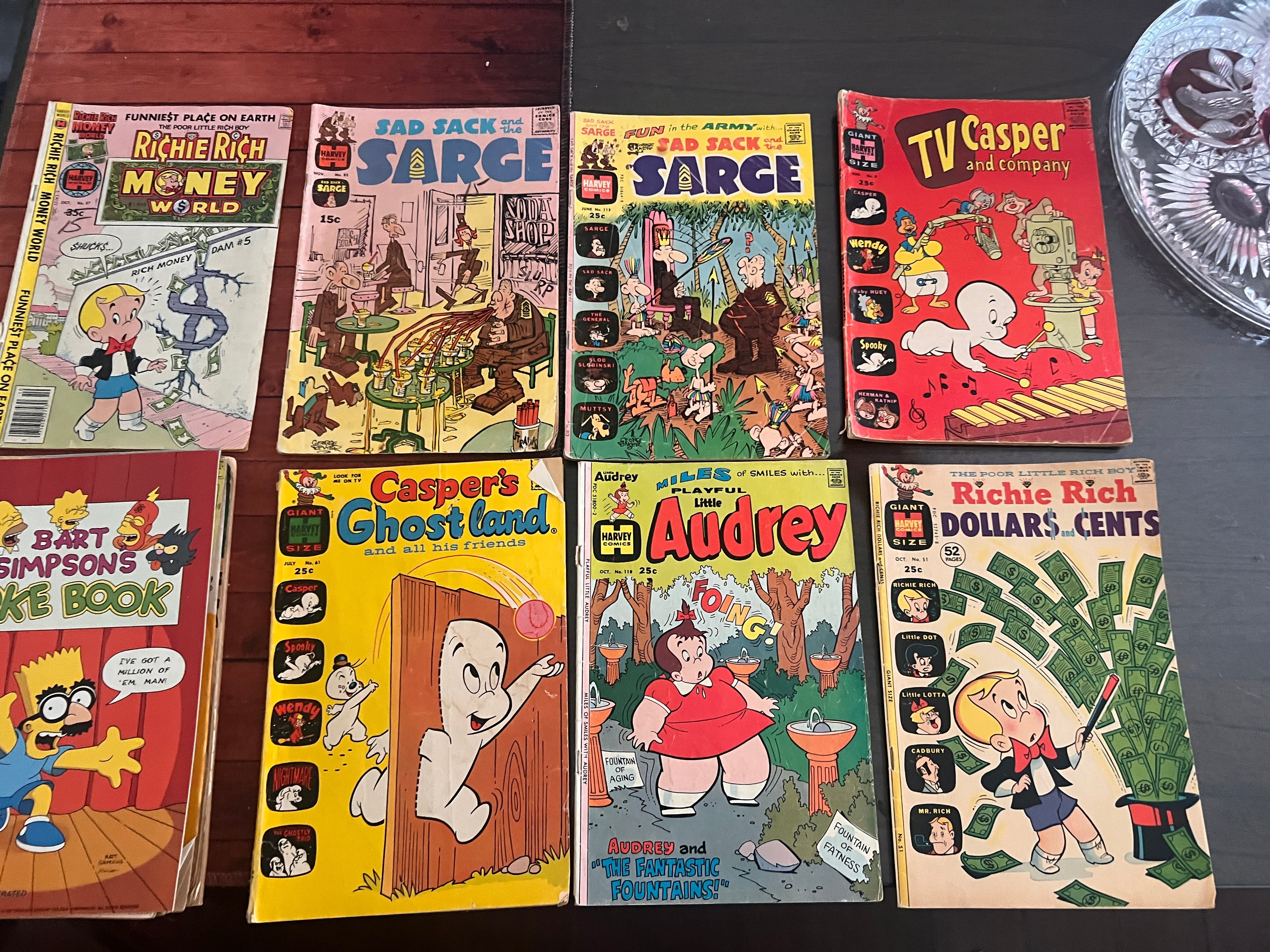 Lot of 19 Vintage 1970s Comics (Richie Rich, Casper, Disney Gold Key, Sad Sack, etc.)
