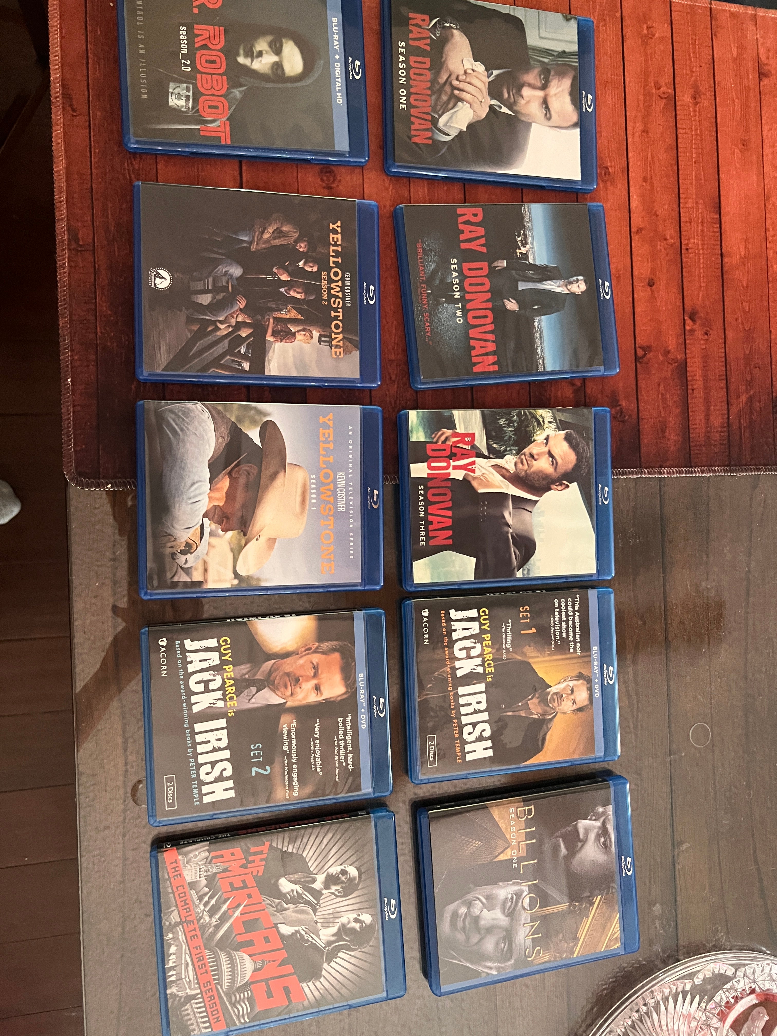 Jack Irish Ray Donovan Yellowstone Robot Americans Bluray Bundle!