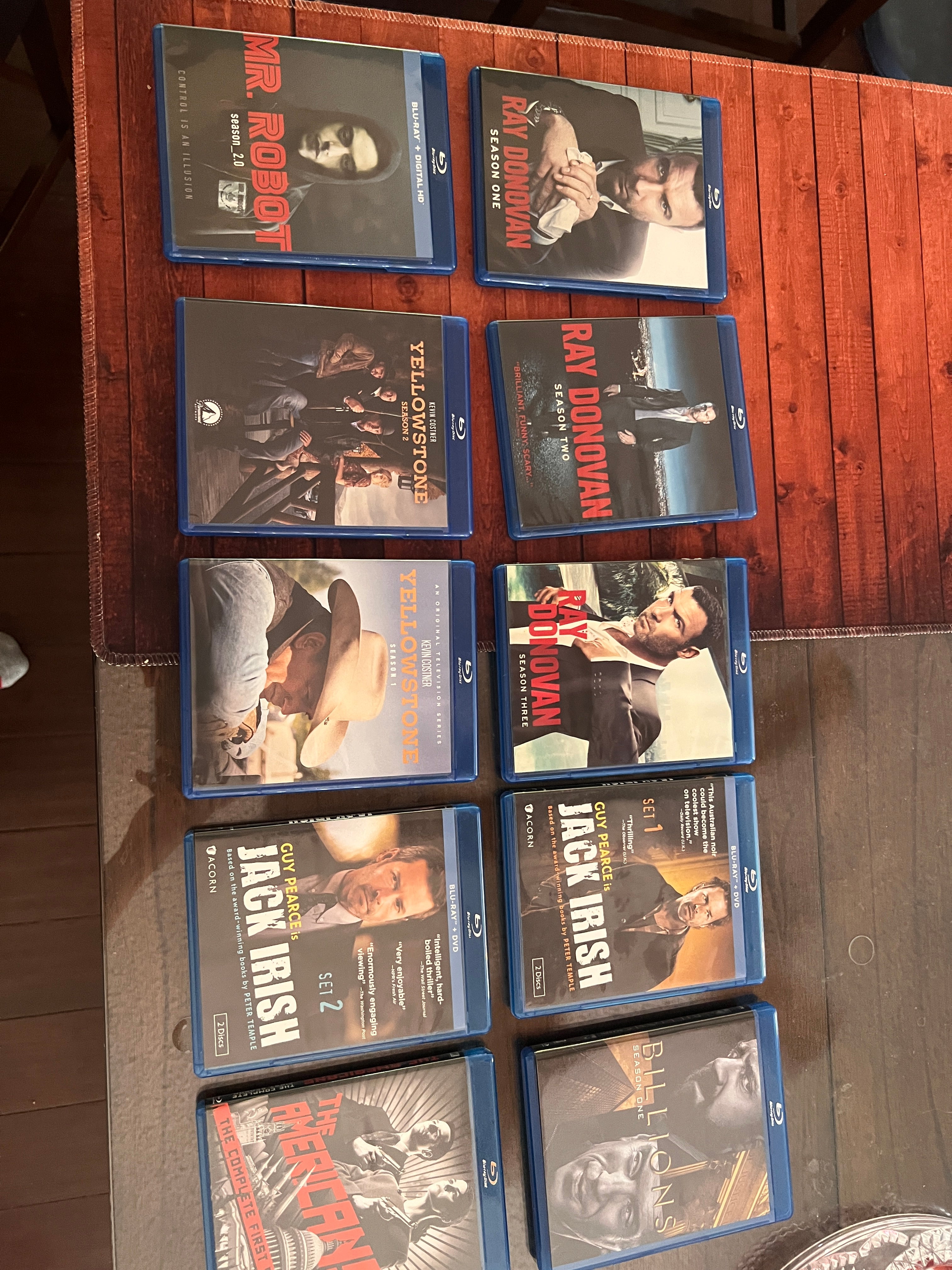 Jack Irish Ray Donovan Yellowstone Robot Americans Bluray Bundle!