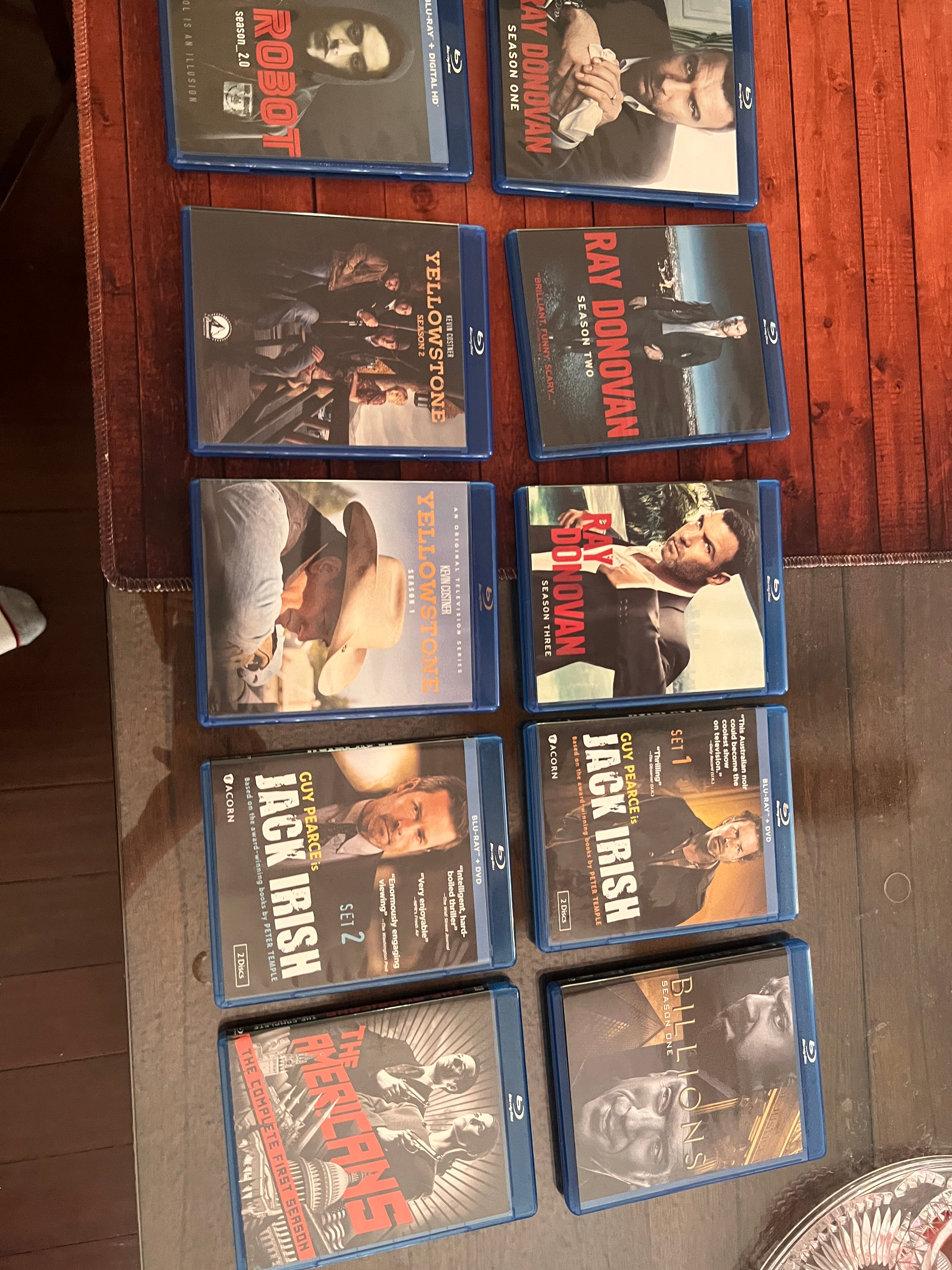 Jack Irish Ray Donovan Yellowstone Robot Americans Bluray Bundle!