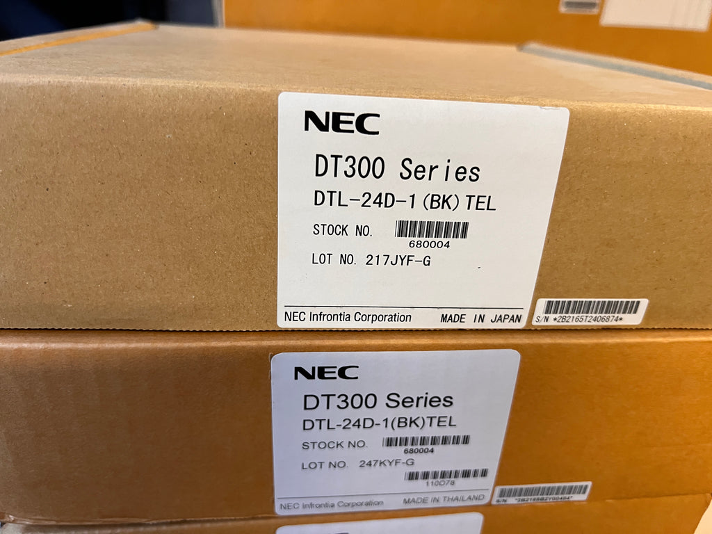 NEC DT300 DTL-24D-1(BK) and 8LD Tel Lot x6 IP Phones