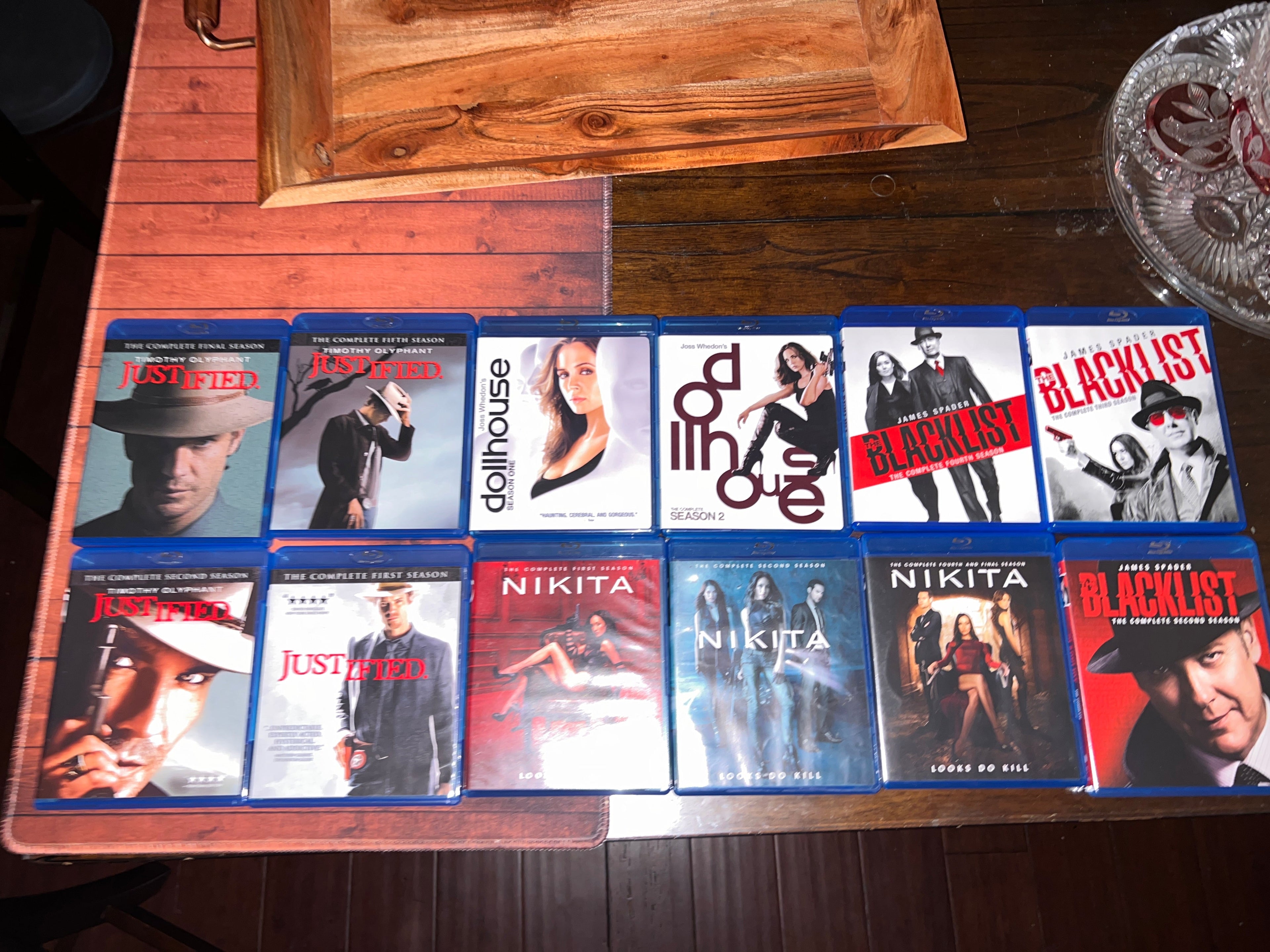 Blacklist Justified Dollhouse Nikita Bluray Bundle!