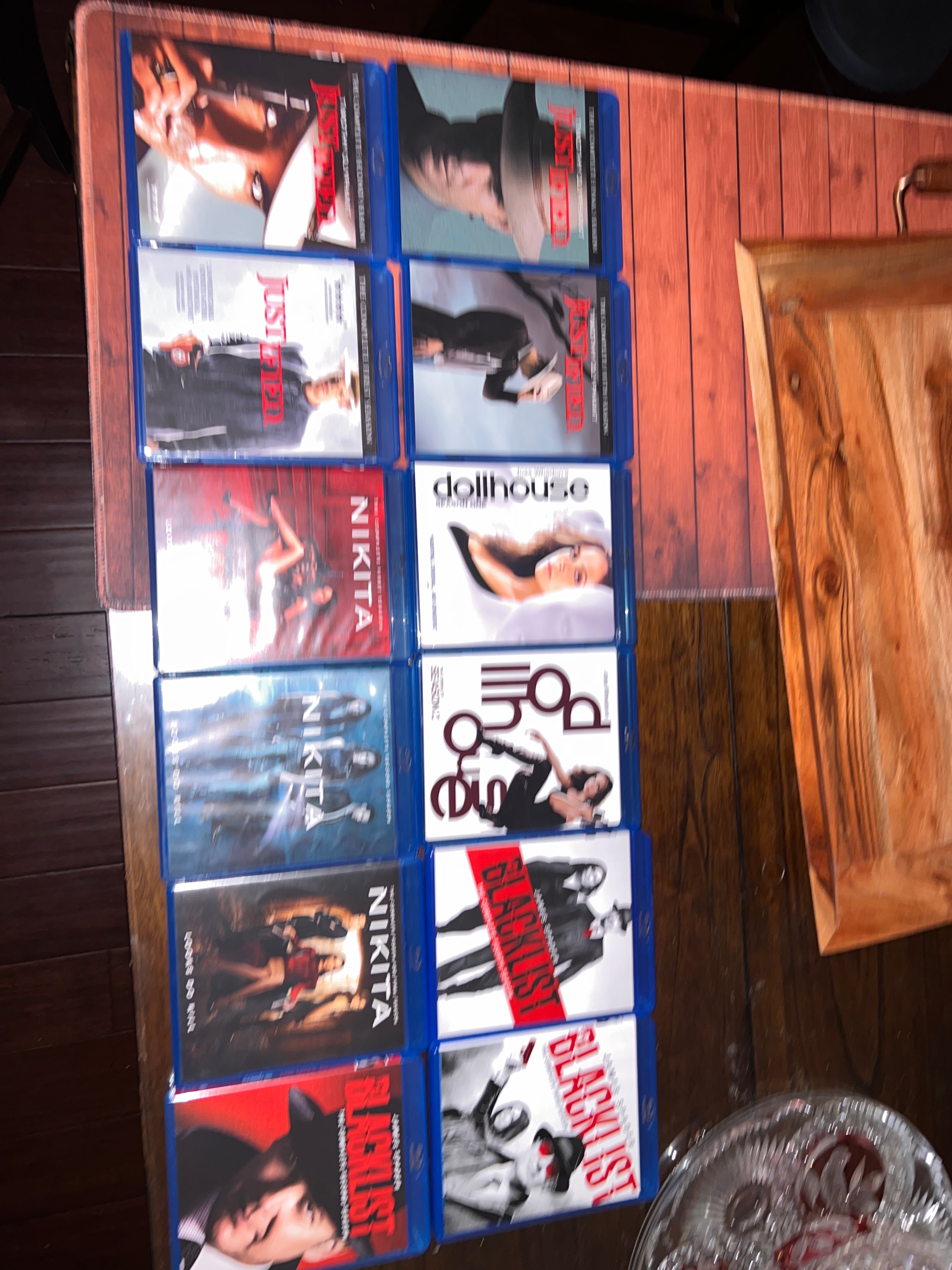 Blacklist Justified Dollhouse Nikita Bluray Bundle!