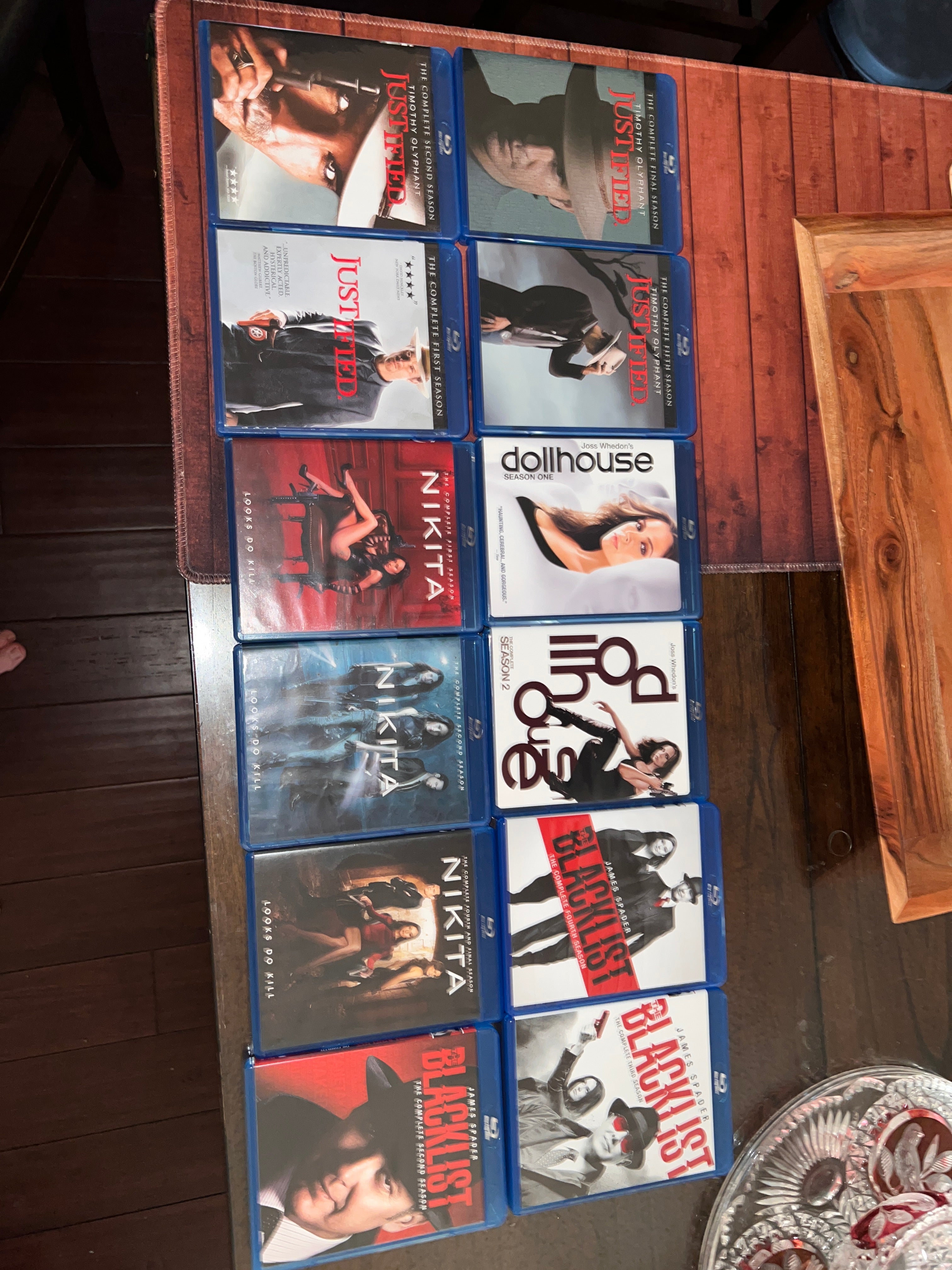 Blacklist Justified Dollhouse Nikita Bluray Bundle!