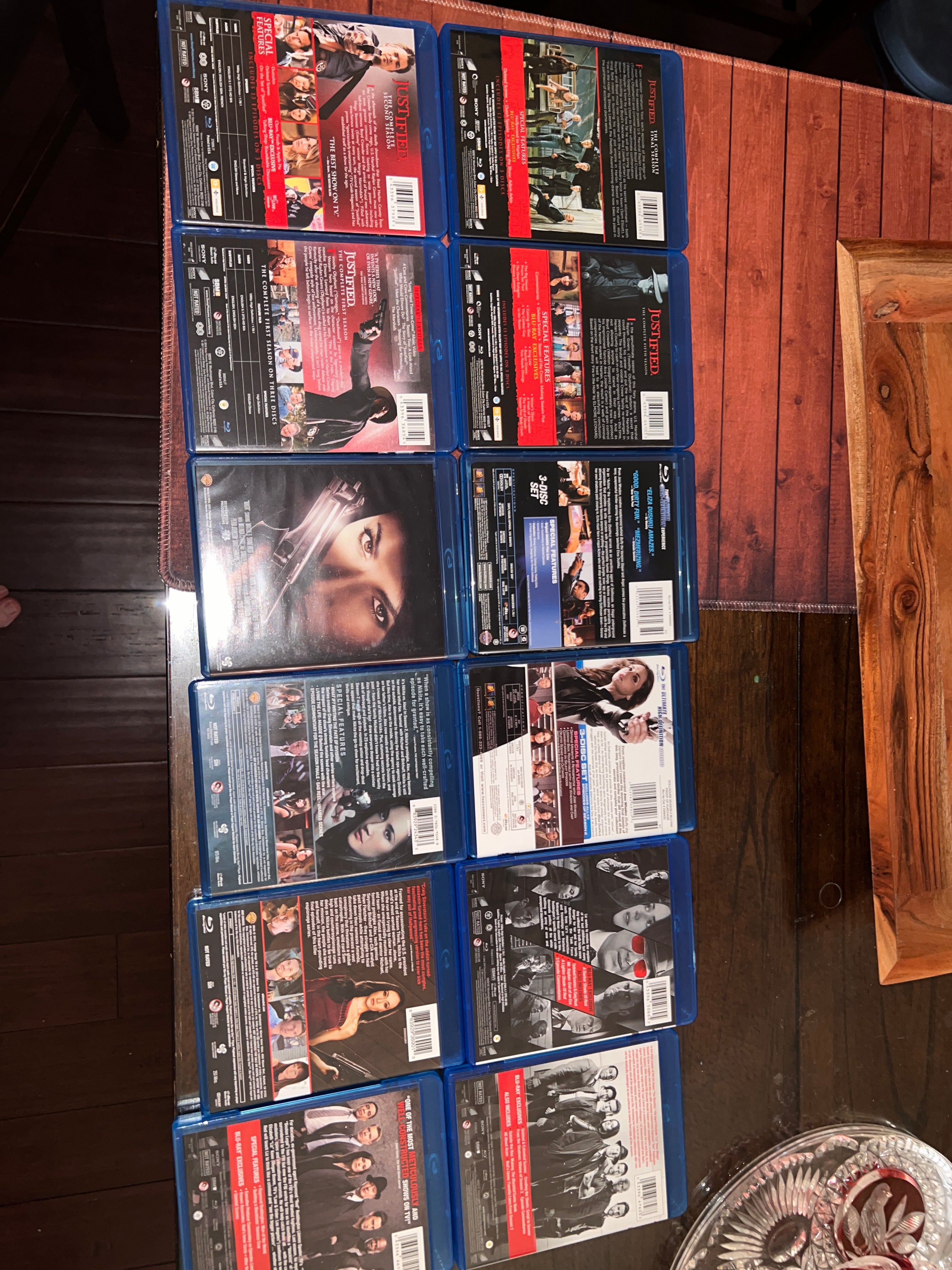 Blacklist Justified Dollhouse Nikita Bluray Bundle!