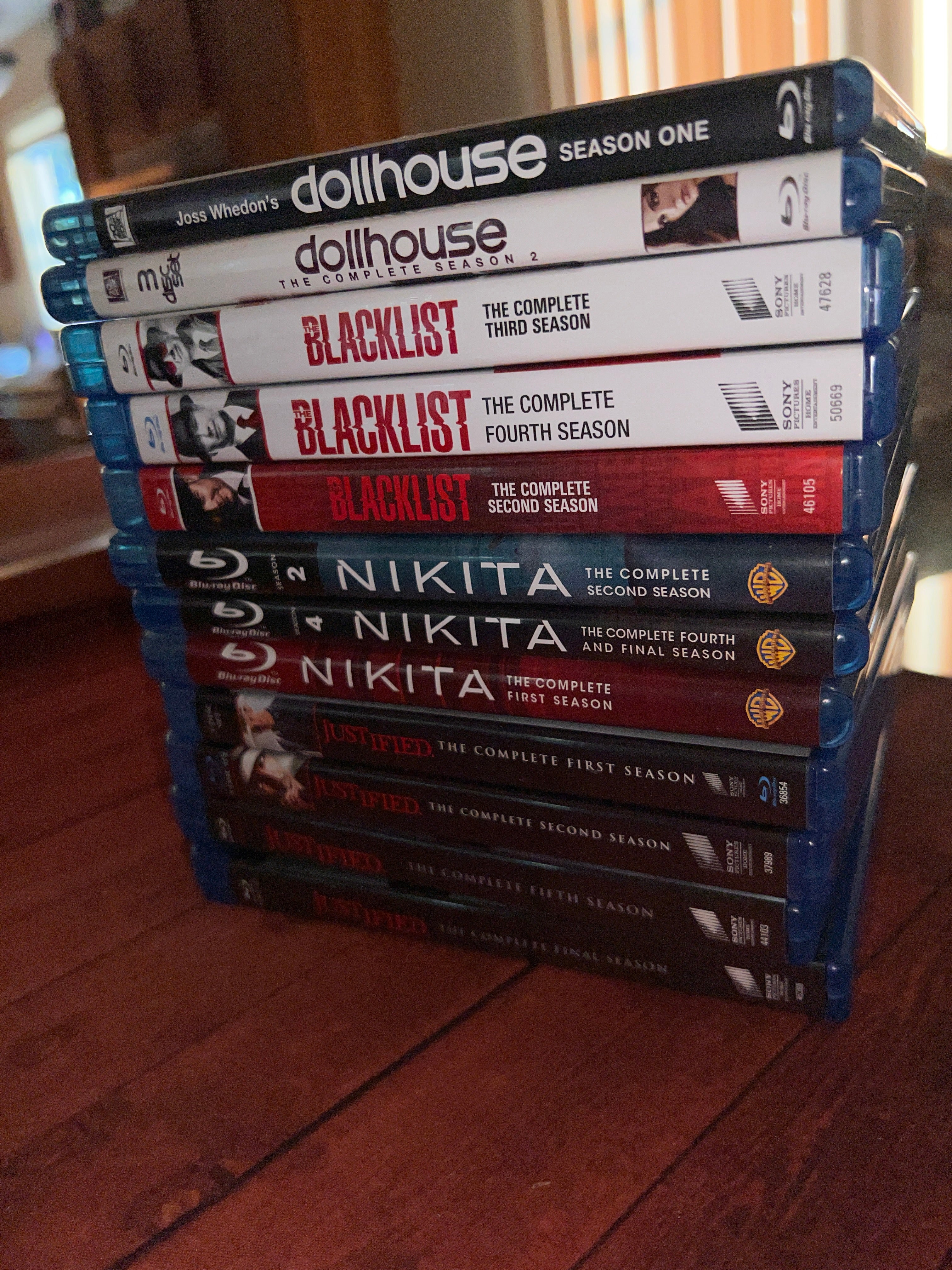 Blacklist Justified Dollhouse Nikita Bluray Bundle!