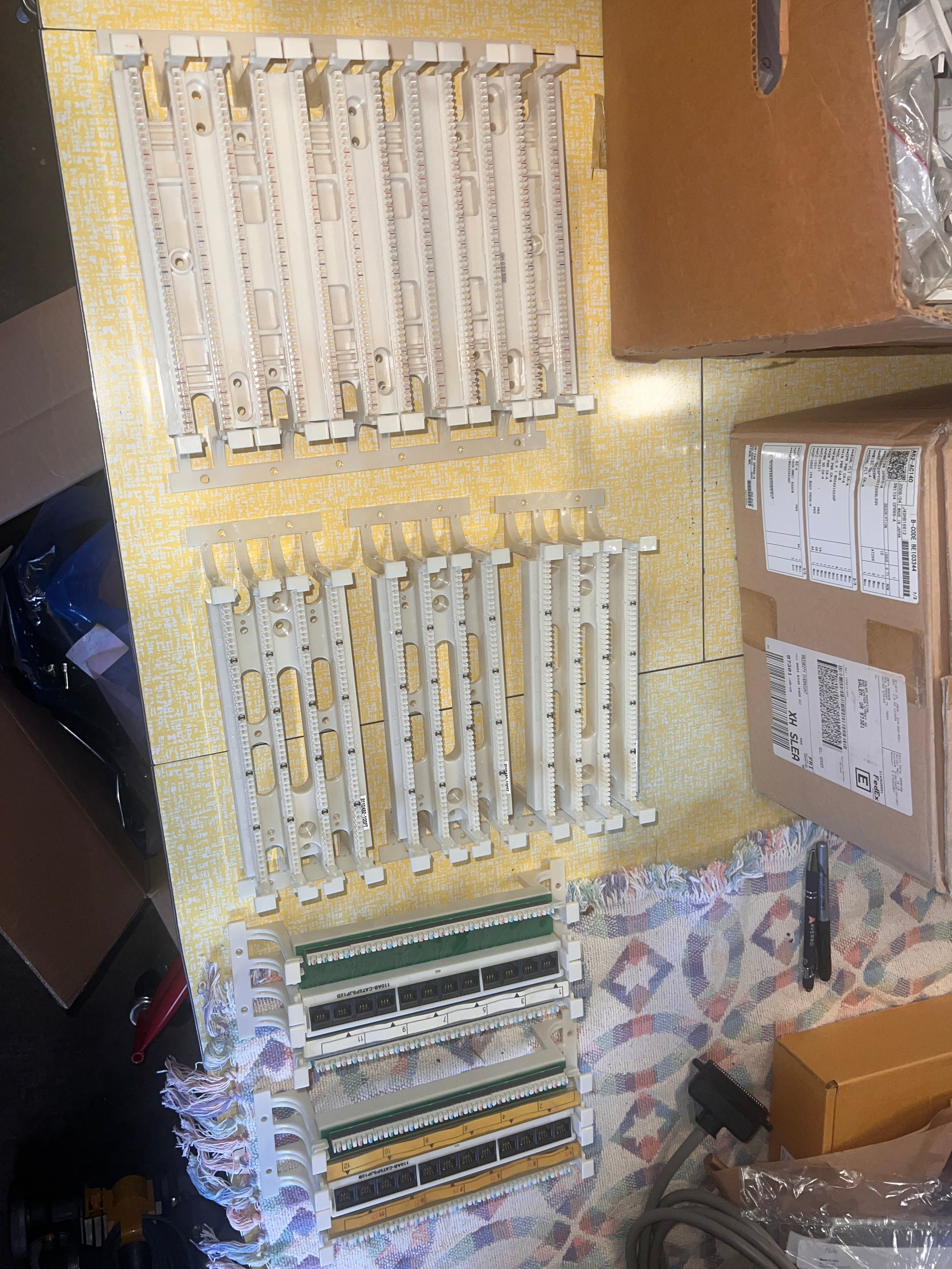 Siemon S110AB2-100FT + 300FT + CAT5PSJP12B patch panel lot x6