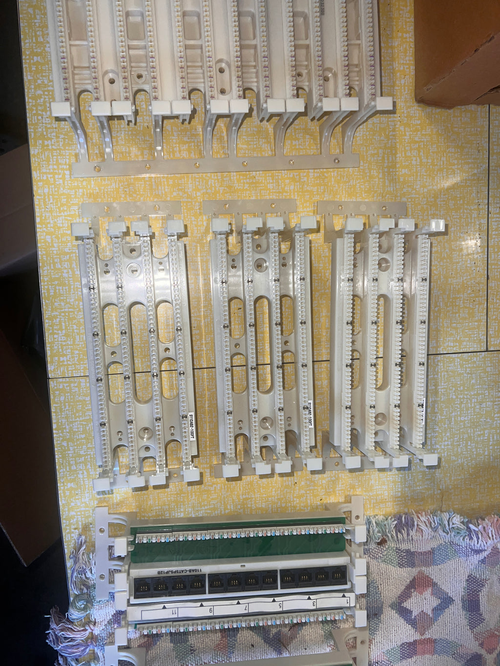 Siemon S110AB2-100FT + 300FT + CAT5PSJP12B patch panel lot x6