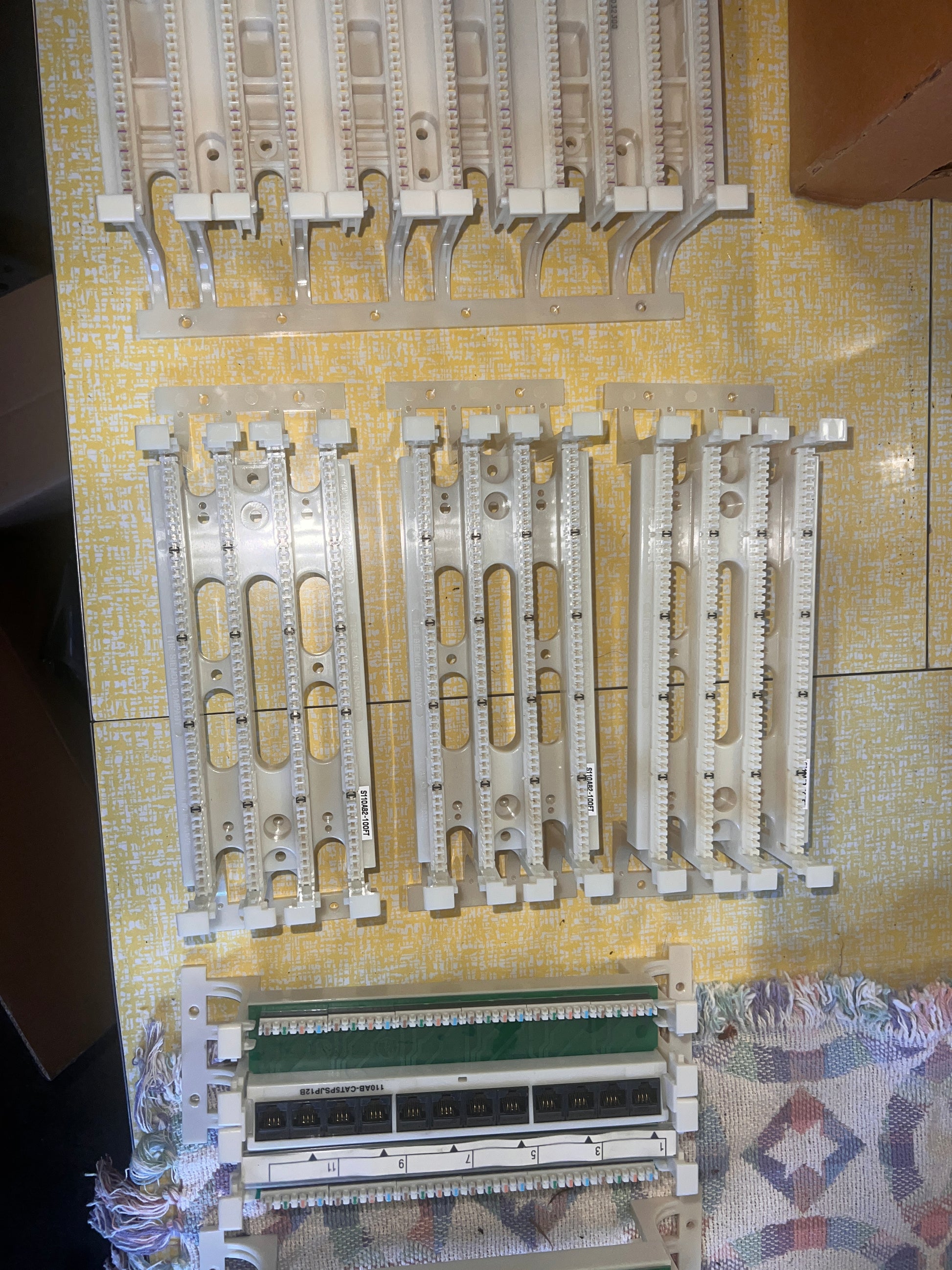 Siemon S110AB2-100FT + 300FT + CAT5PSJP12B patch panel lot x6