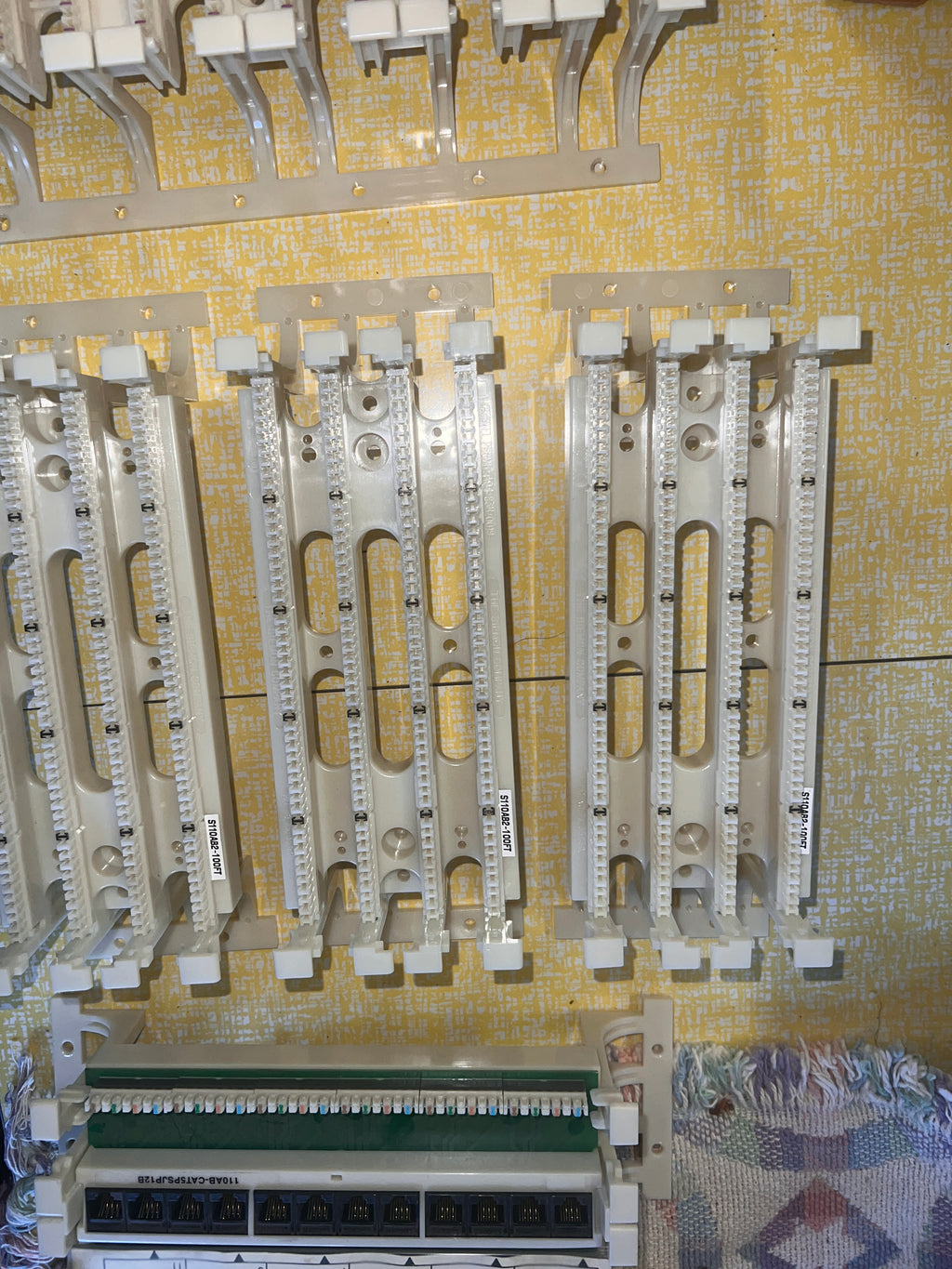 Siemon S110AB2-100FT + 300FT + CAT5PSJP12B patch panel lot x6