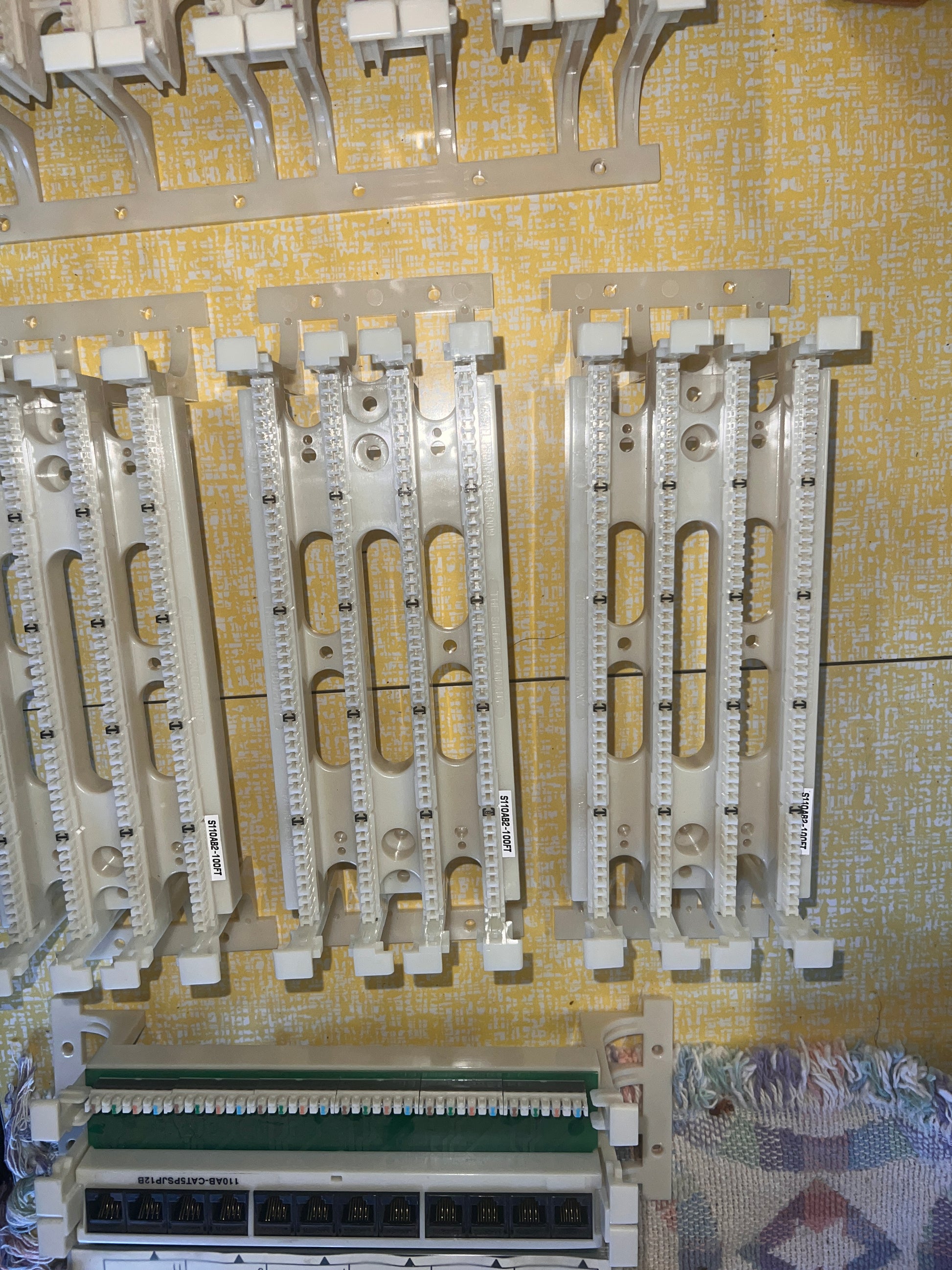 Siemon S110AB2-100FT + 300FT + CAT5PSJP12B patch panel lot x6