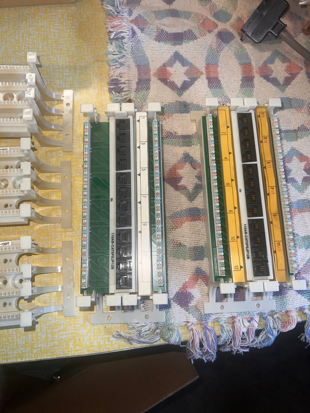 Siemon S110AB2-100FT + 300FT + CAT5PSJP12B patch panel lot x6