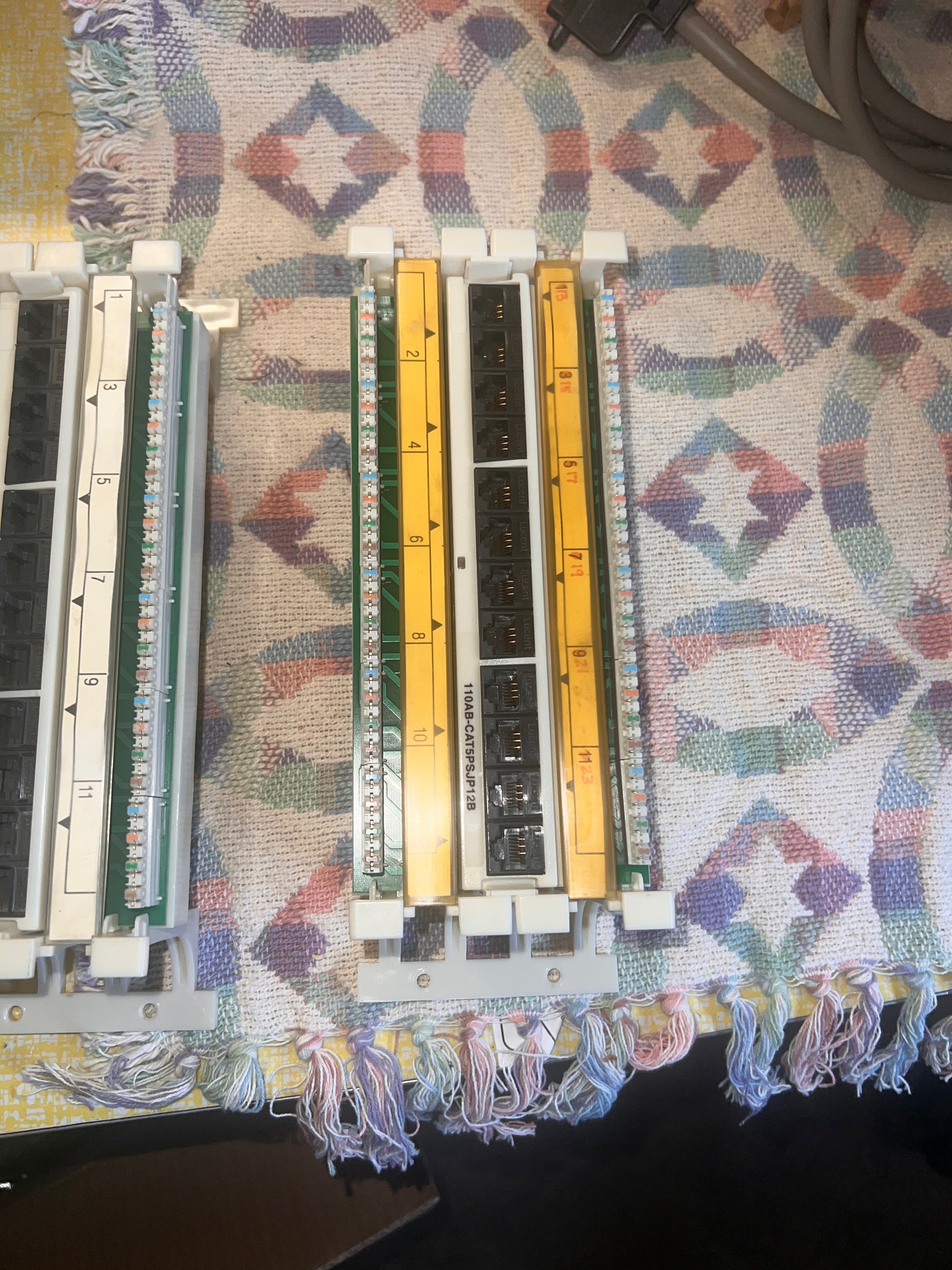 Siemon S110AB2-100FT + 300FT + CAT5PSJP12B patch panel lot x6