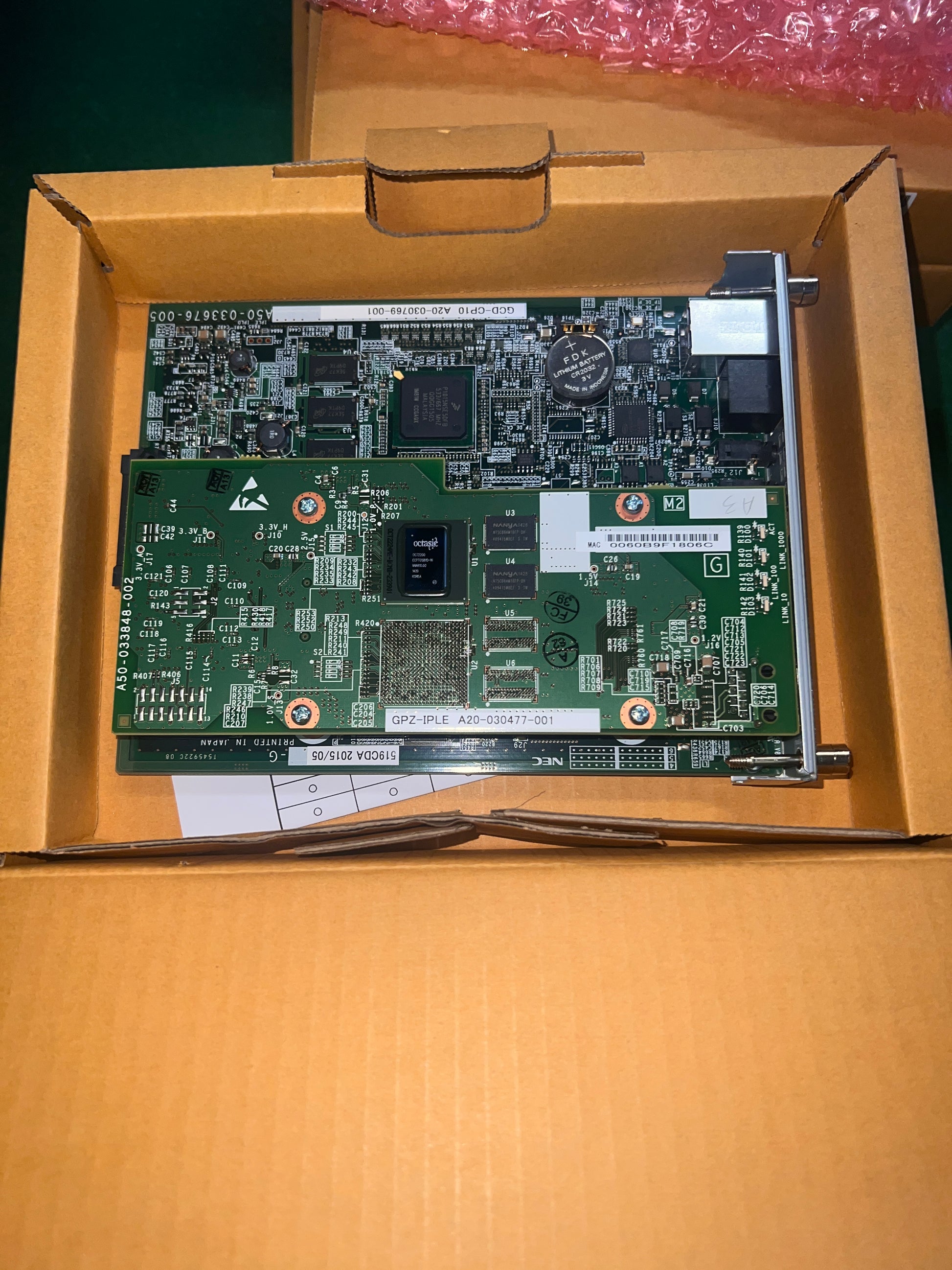 NEC SV9100 Phone System Main Processor Module GCD-CP10 w/ GPZ-IPLE