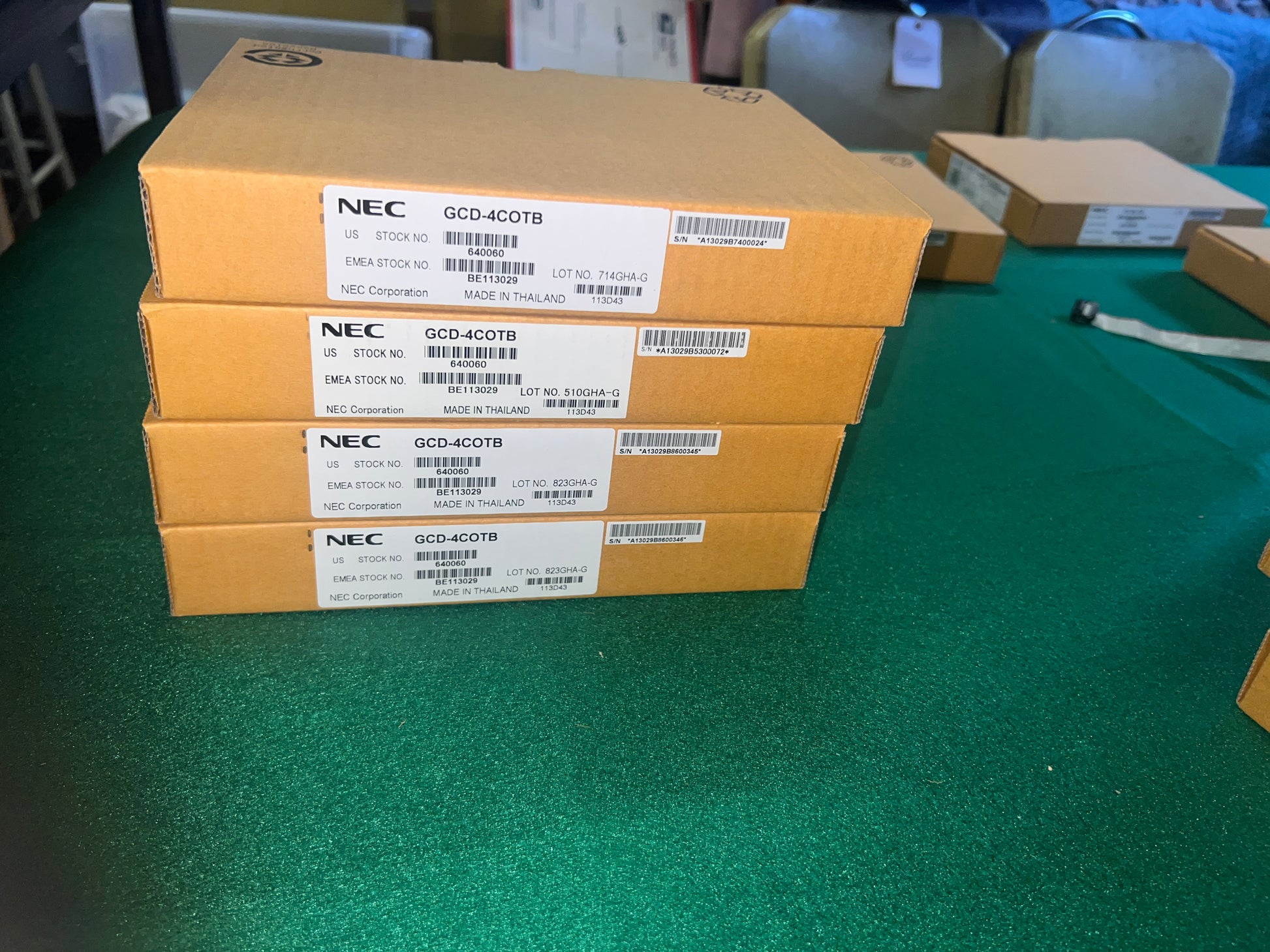 NEC GCD-4COTB 640060 SV9100 CO Trunk Loop Ground Start Card Blade x4