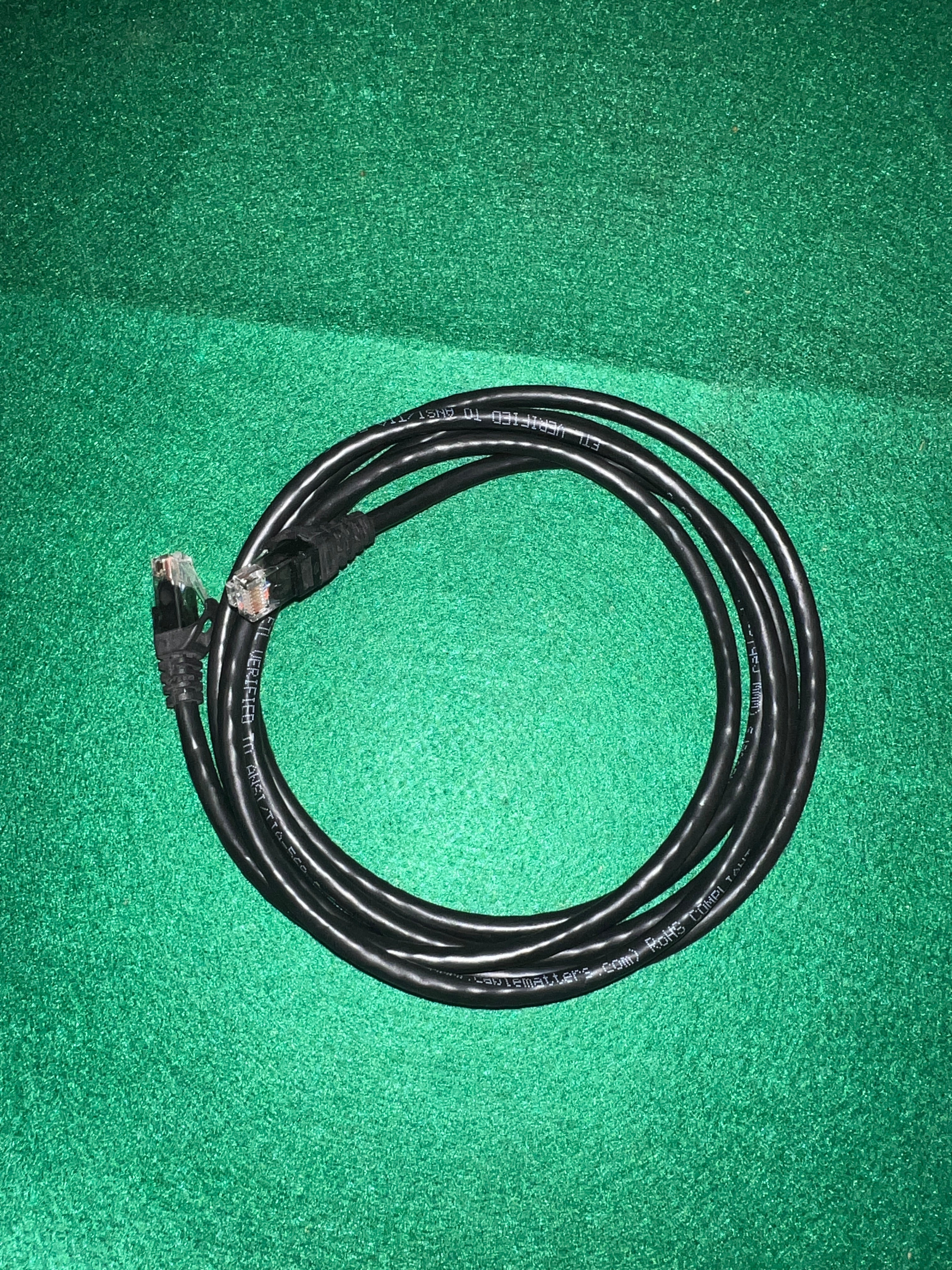 CAT6 Ethernet Patch Cord RJ45 LAN Network Cable Black 6FT LOT x30