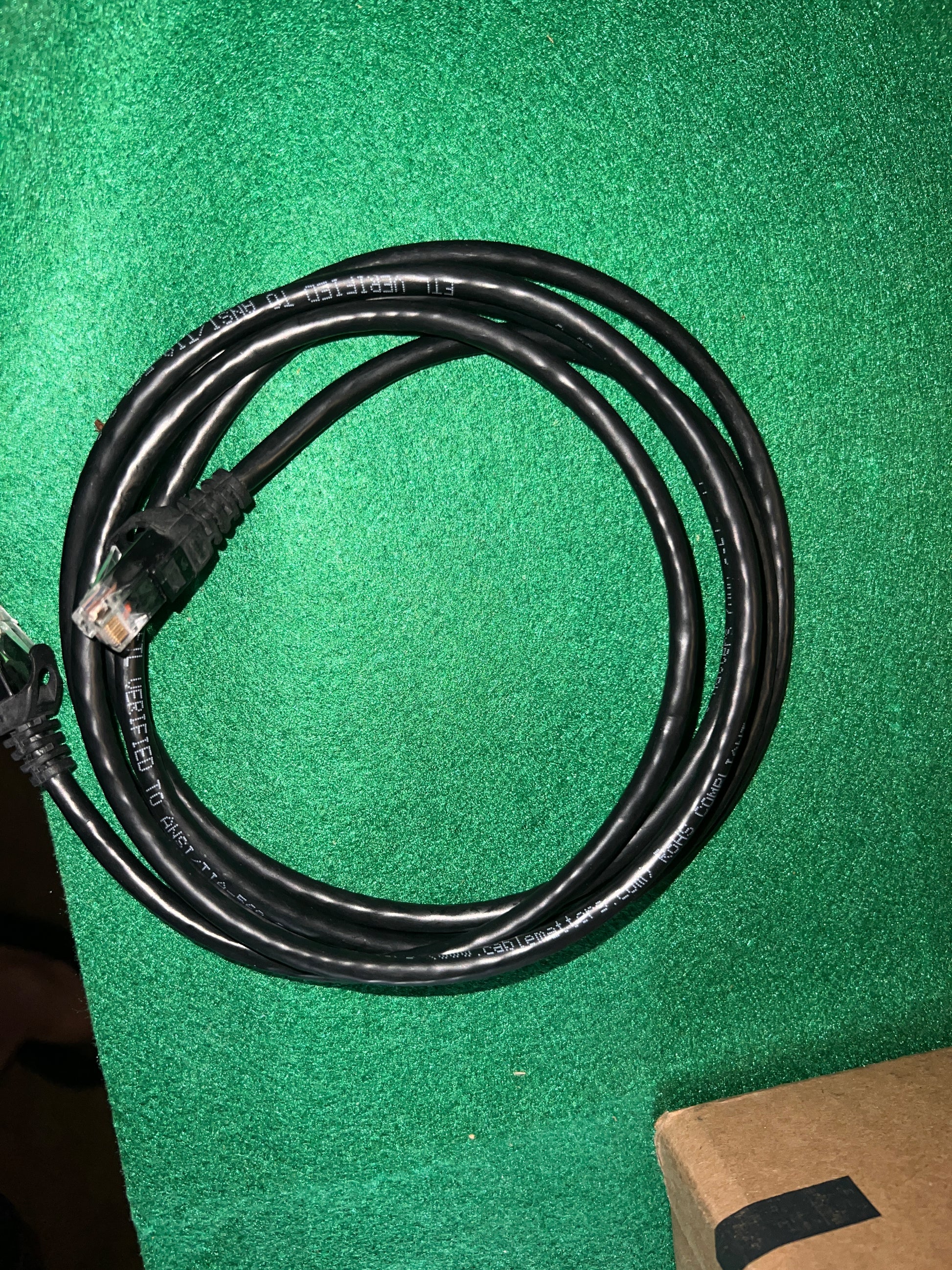 CAT6 Ethernet Patch Cord RJ45 LAN Network Cable Black 6FT LOT x30