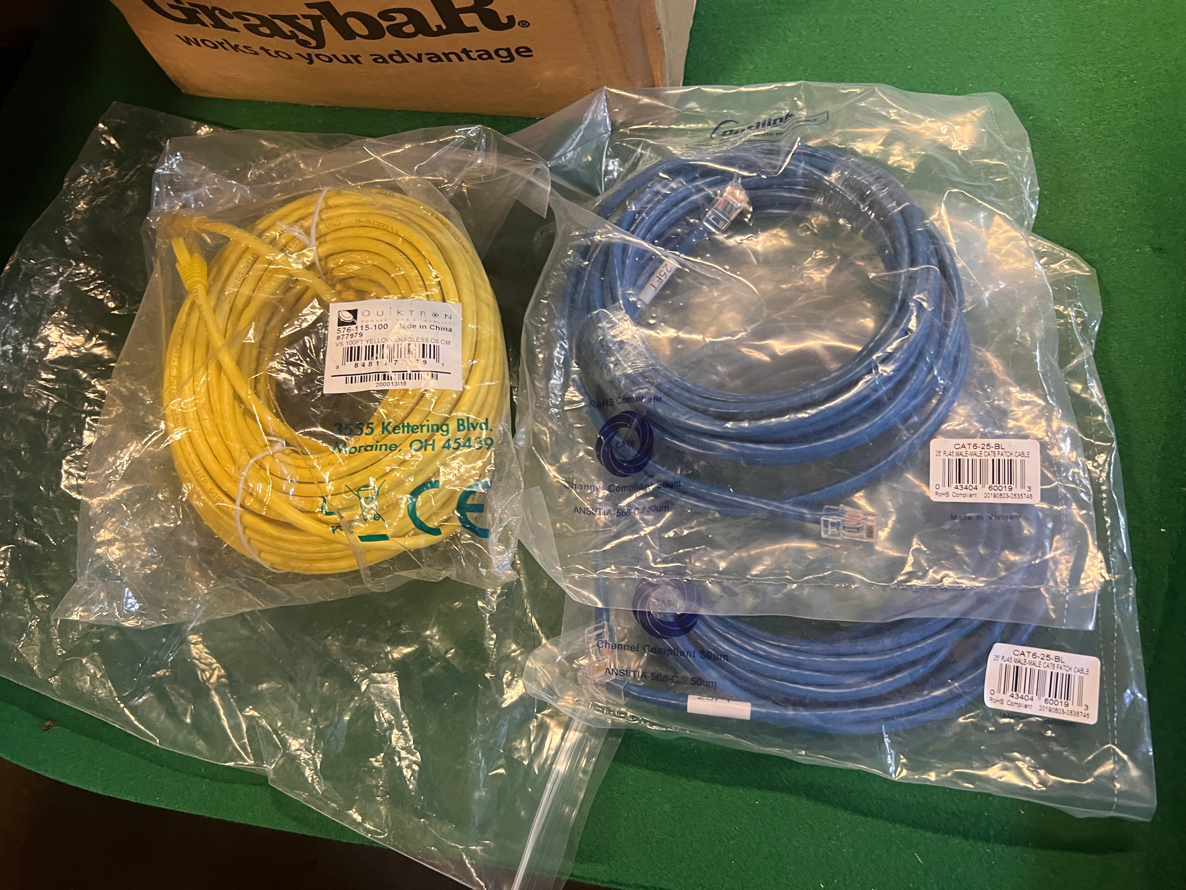 Ethernet Patch Cable Bundle 25 ft 100ft and more!