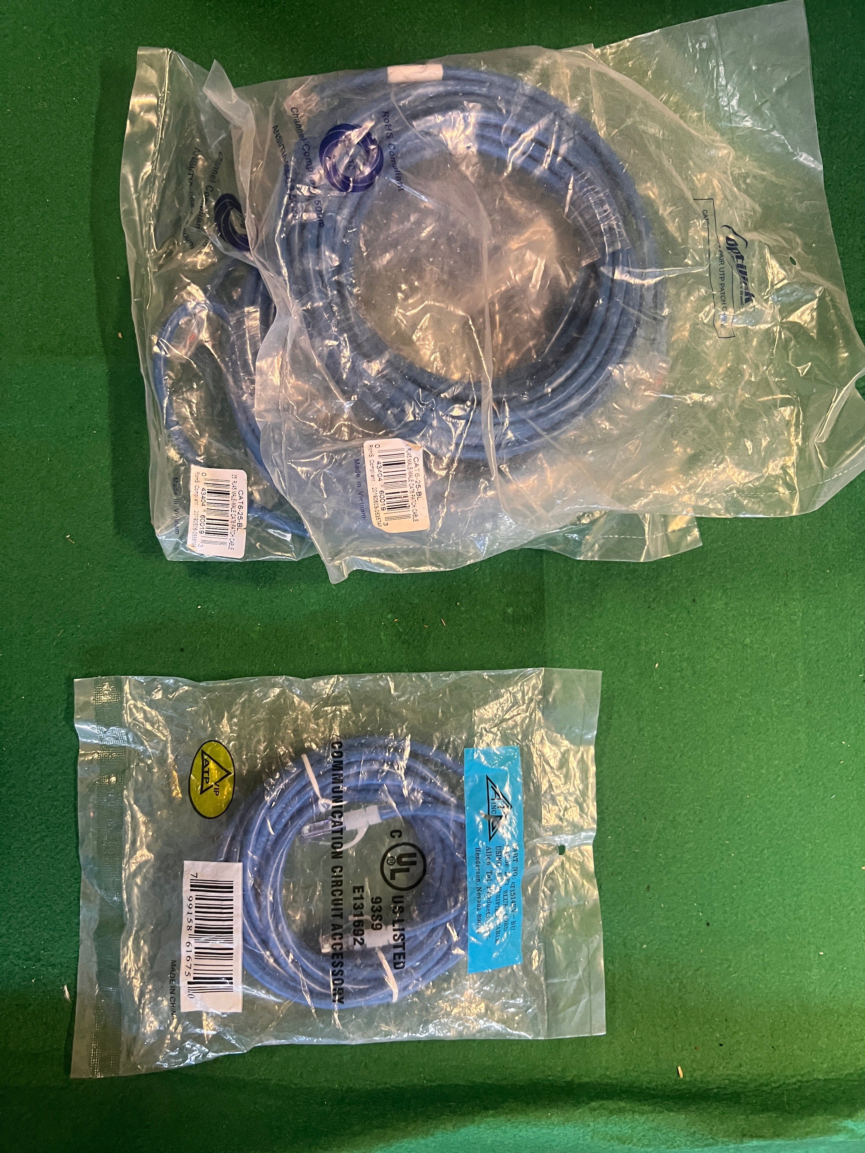 Ethernet Patch Cable Bundle 25 ft 100ft and more!