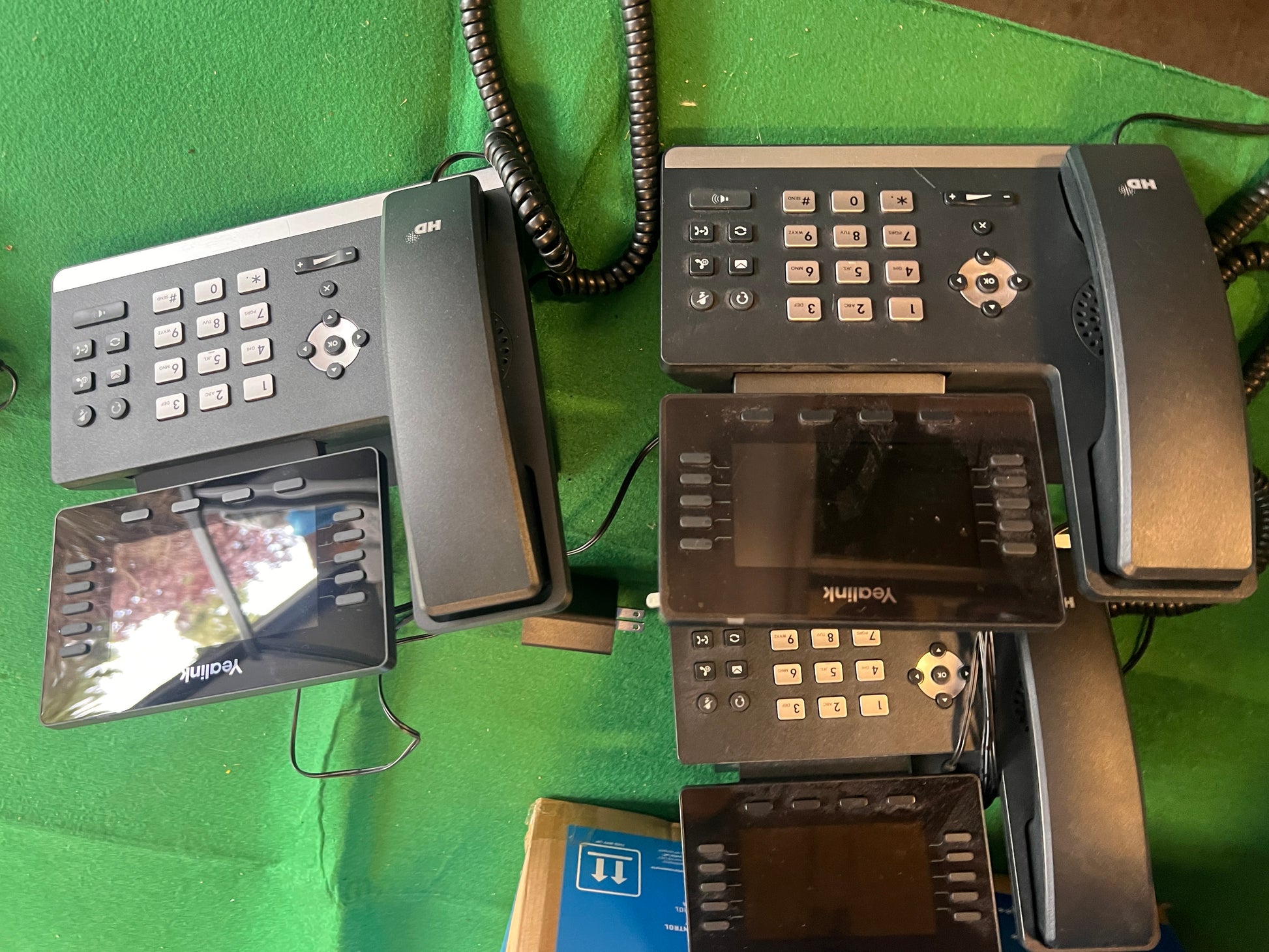 Bundle of x3 Yealink Prime Business Phones SIP-T54W with power adapter