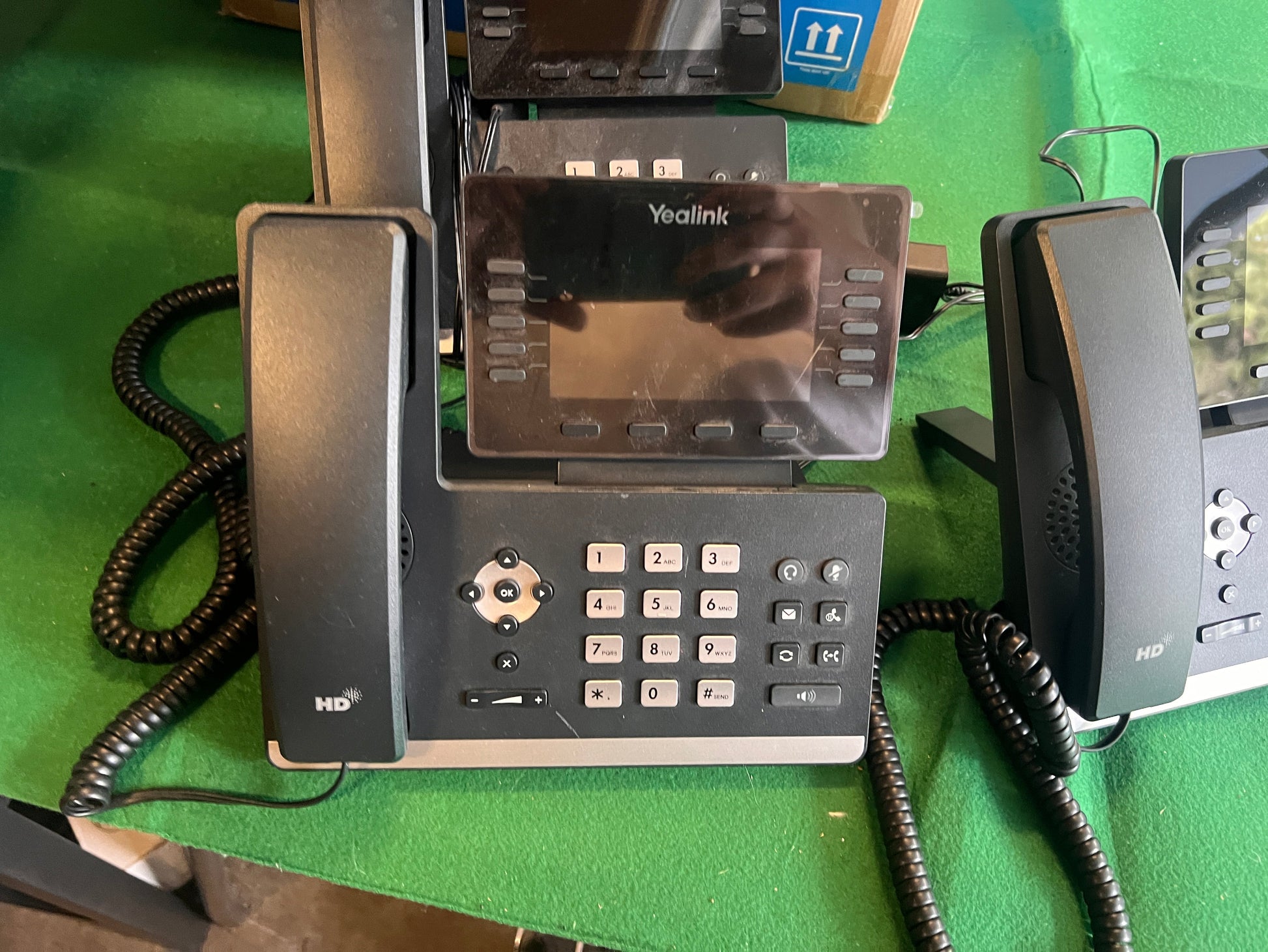 Bundle of x3 Yealink Prime Business Phones SIP-T54W with power adapter