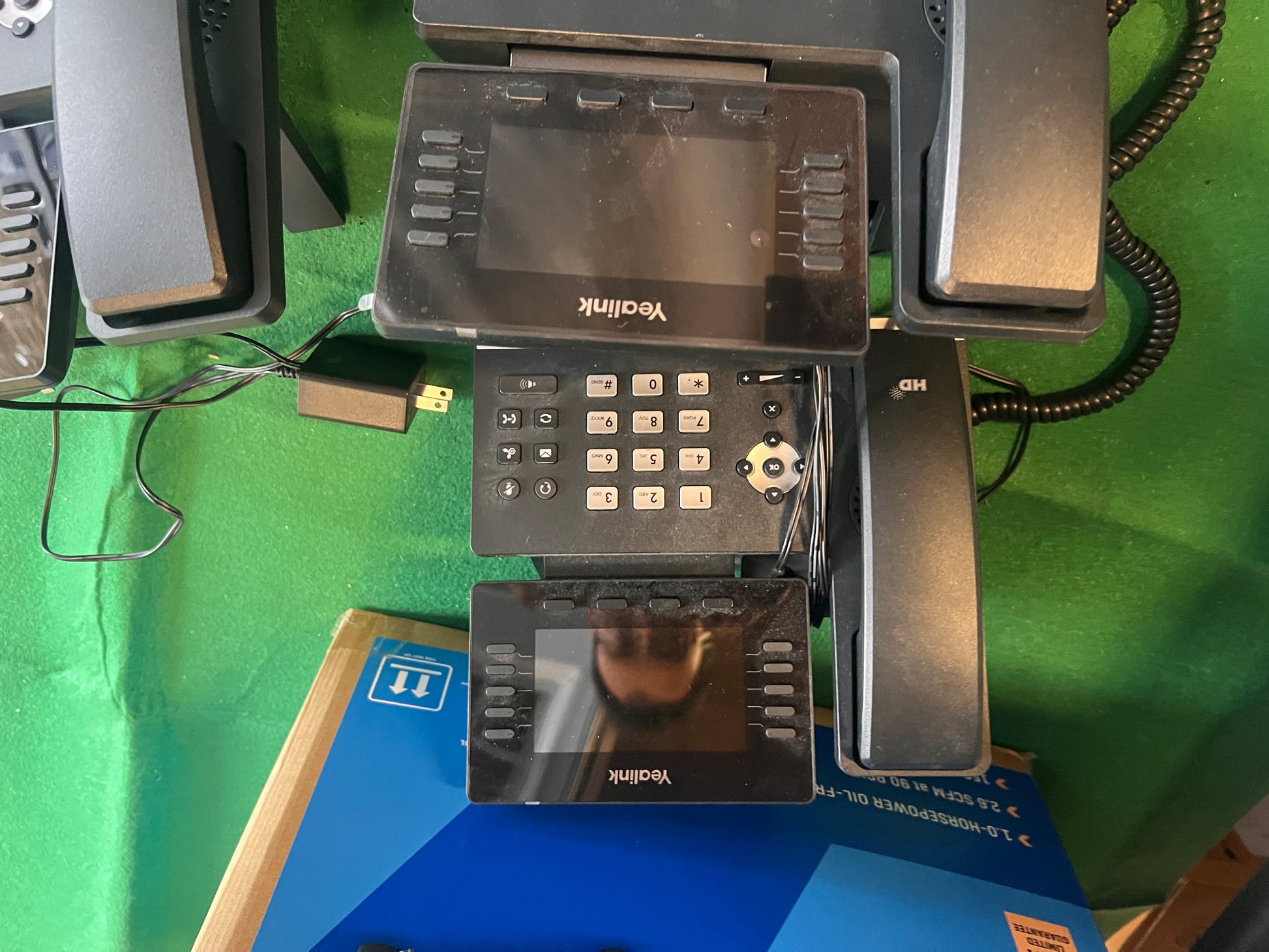 Bundle of x3 Yealink Prime Business Phones SIP-T54W with power adapter