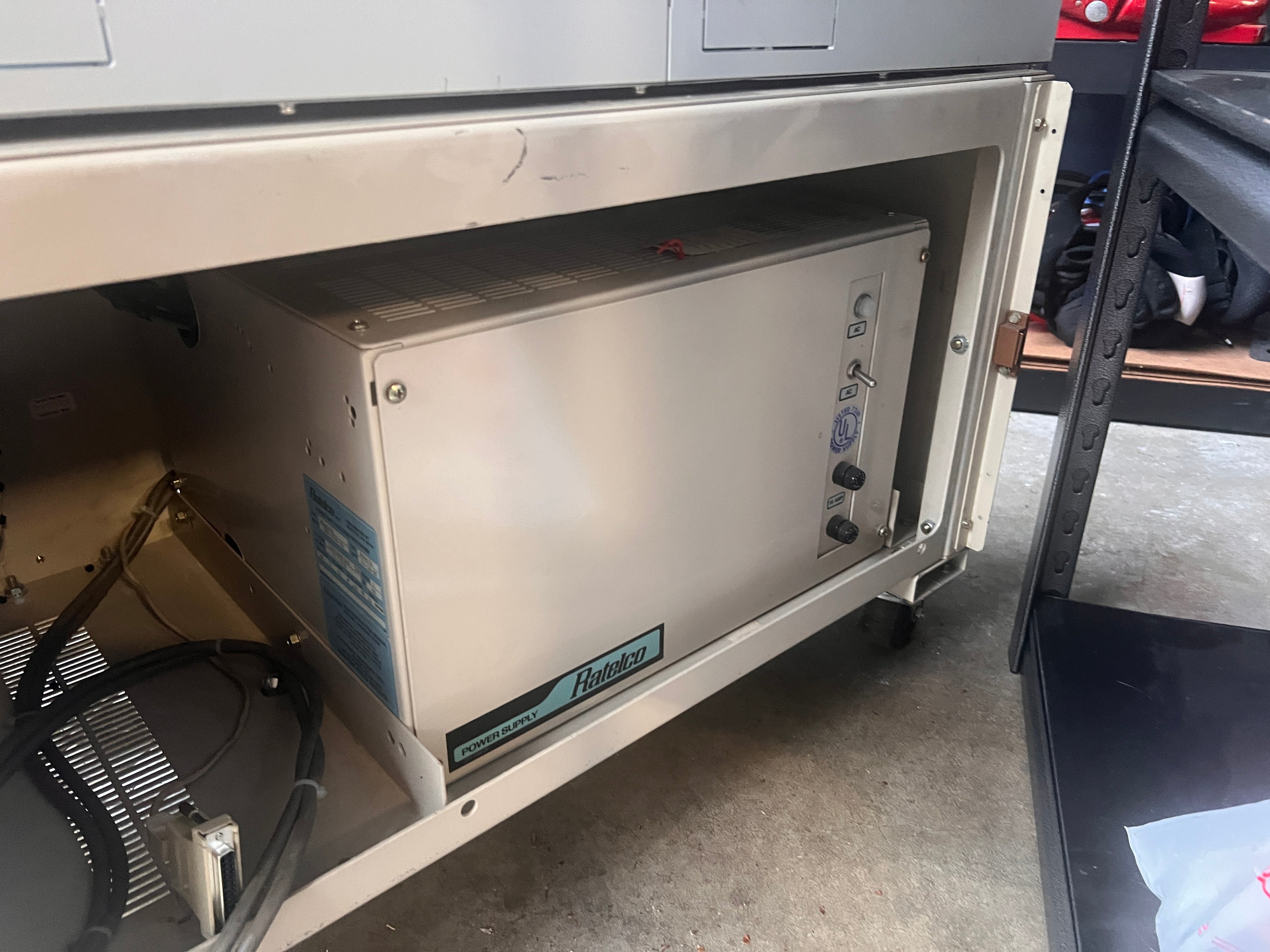 Ratelco NEAX Power Base with  PS48253 109-2750-00 Battery Eliminator Power Supply