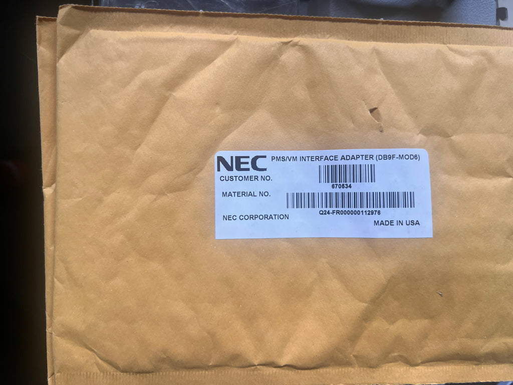 NEC PMS/VM Interface Adapter DB9f-Mod6 OEM Bundle!