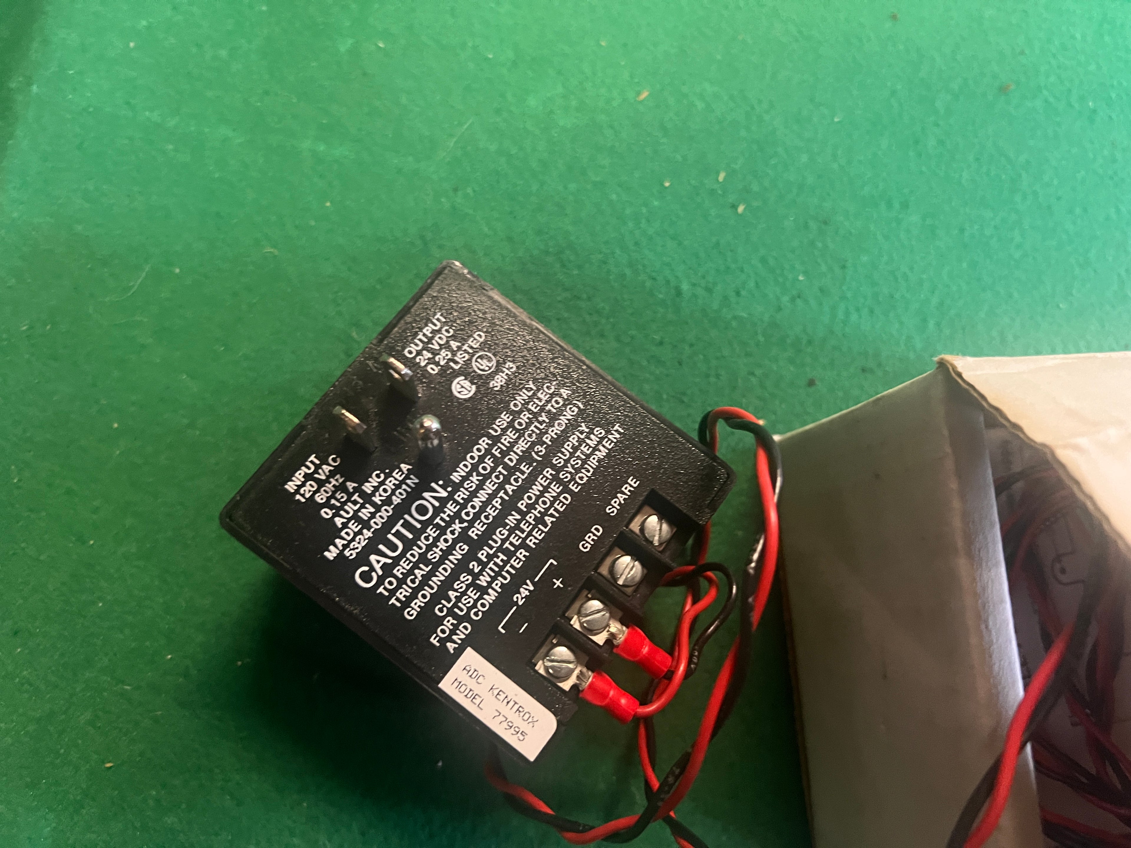 ADC KENTROX 77995 24V DC 0.25A POWER SUPPLY AC ADAPTER Bundle