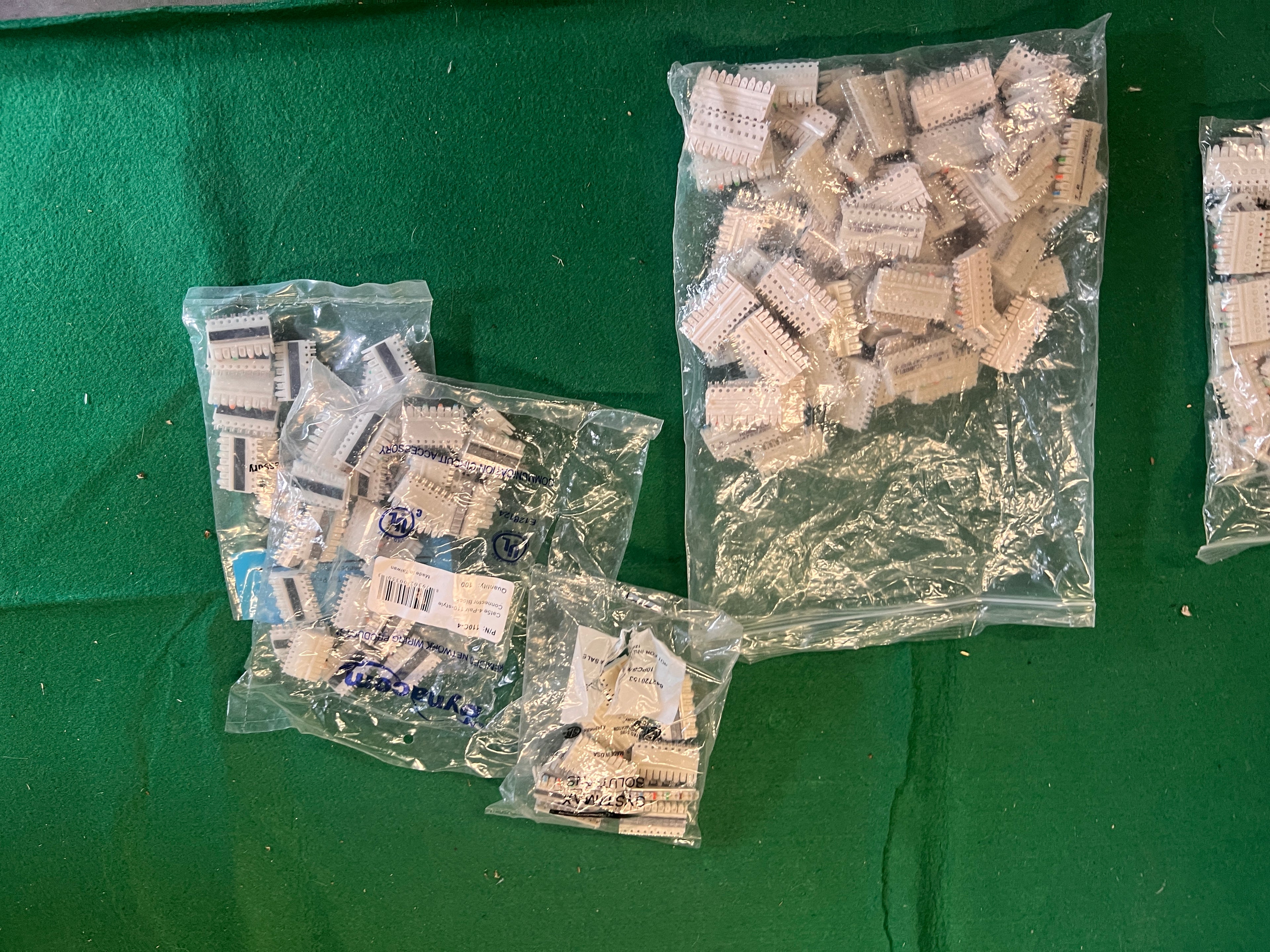 Around 350 + Siemon and Hubbell Block Network Connectors