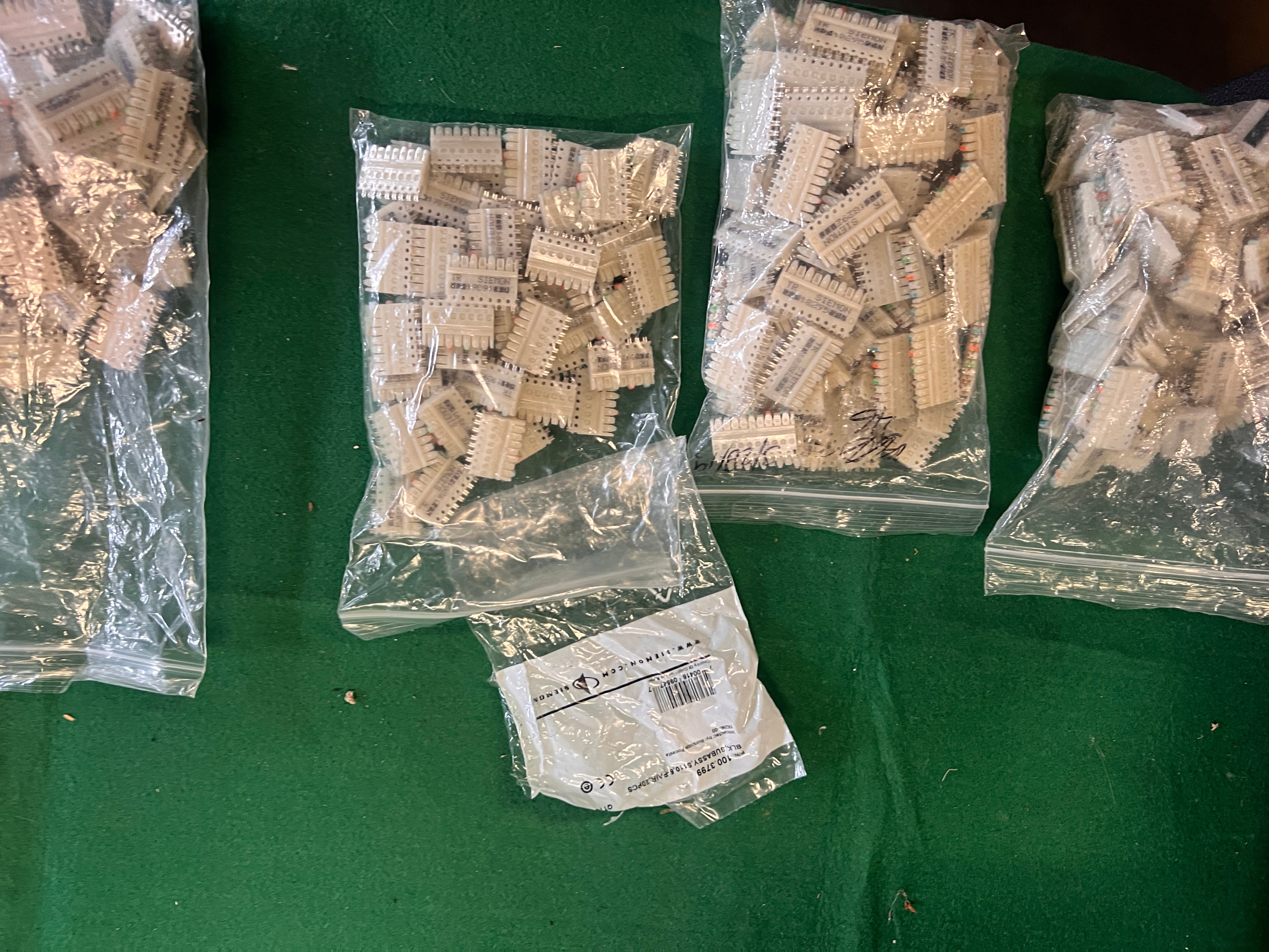 Around 350 + Siemon and Hubbell Block Network Connectors