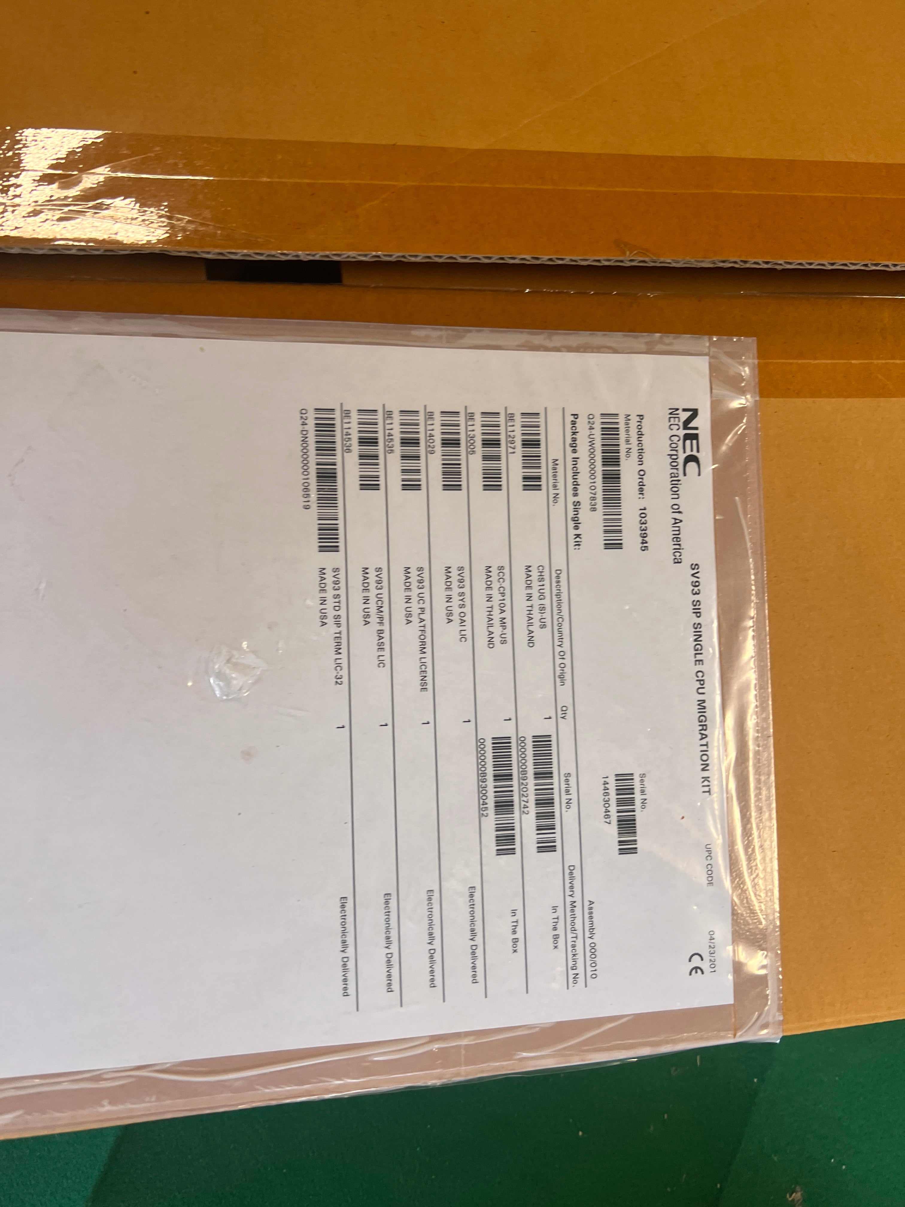 NEC Univerge SV9300 CHS1UG-US VoIP Phone System Chassis