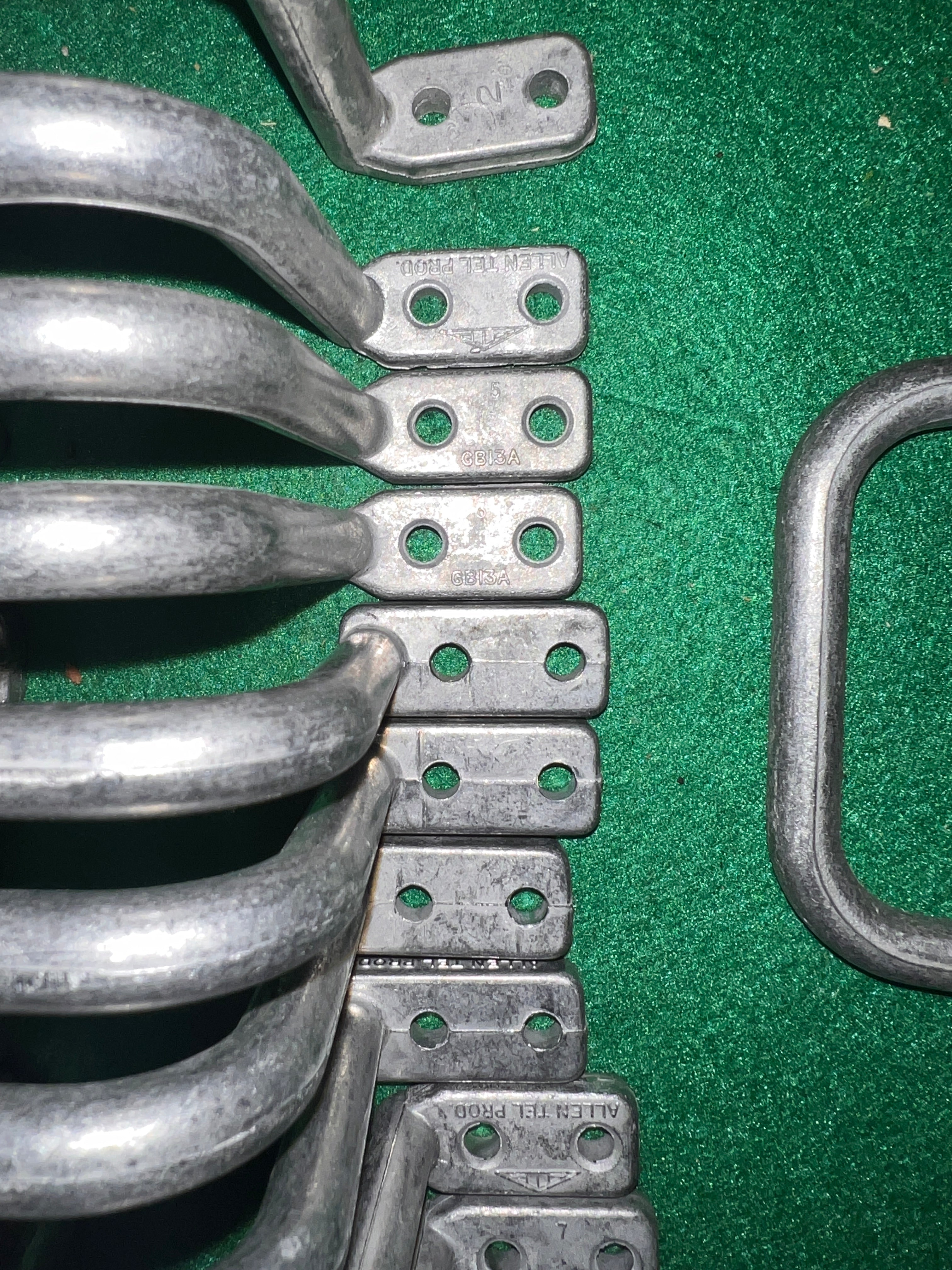 Lot of Allen Tel D Rings Great shape Management Metal Aluminum