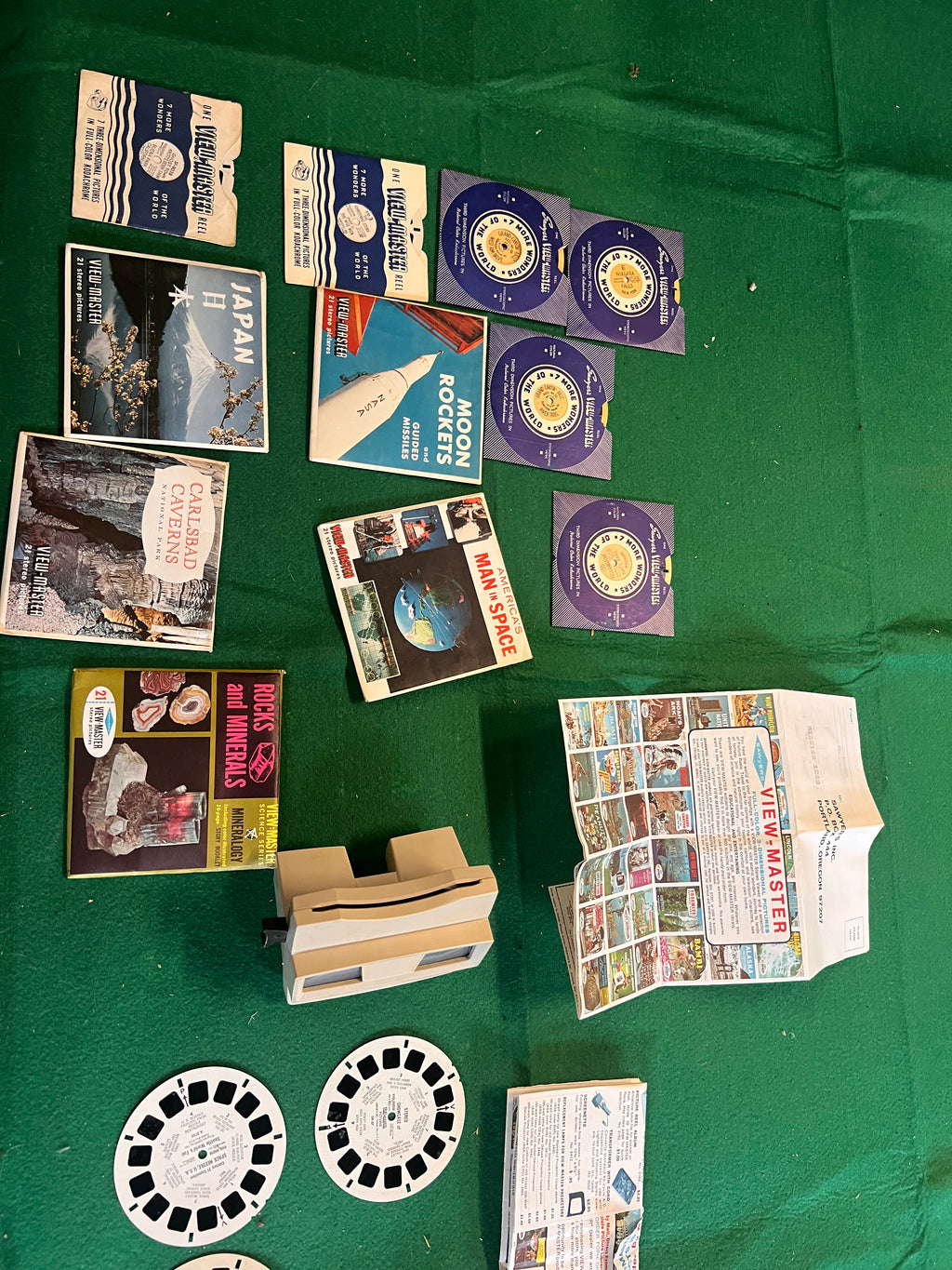 Antique GAF Viewmaster bundle with reels and original promo 1970s
