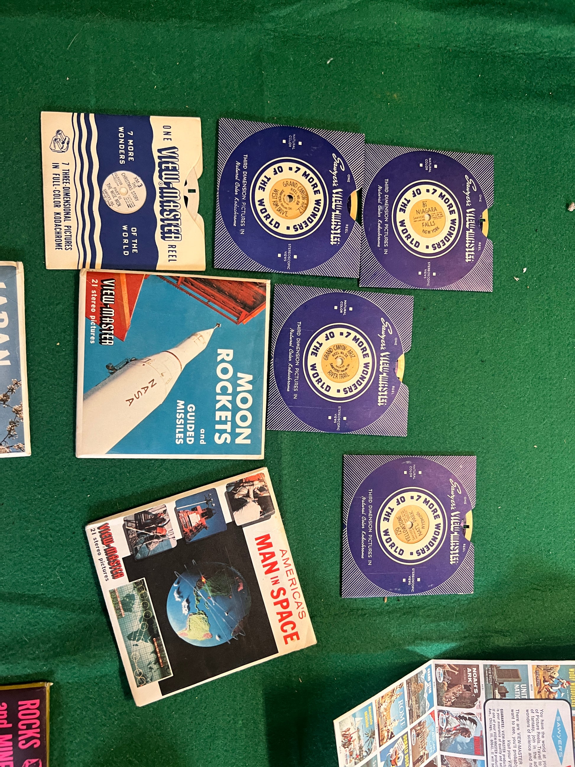 Antique GAF Viewmaster bundle with reels and original promo 1970s